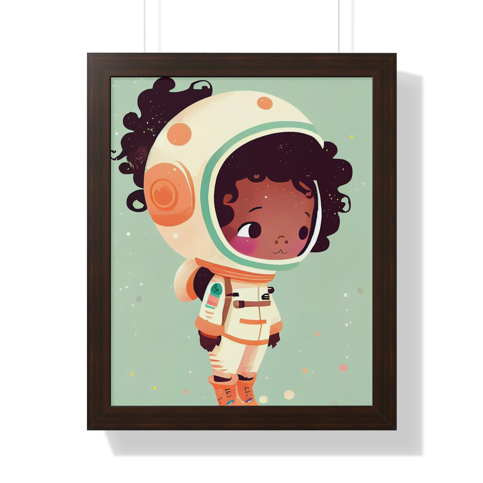 "BG ASTRONAUT" Framed Vertical Poster