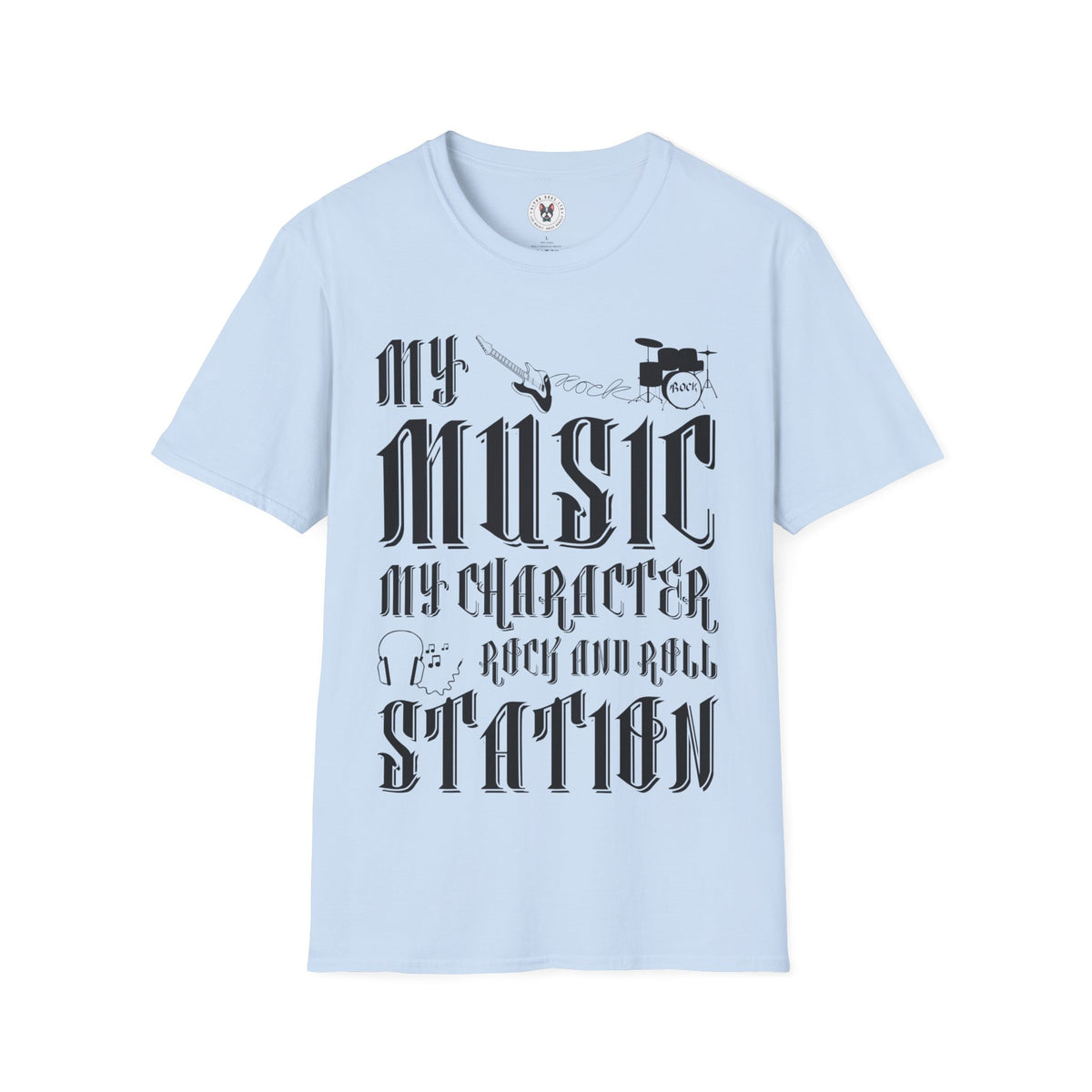 "My Music My Character Rock And Roll Station" Unisex Soft style T-Shirt