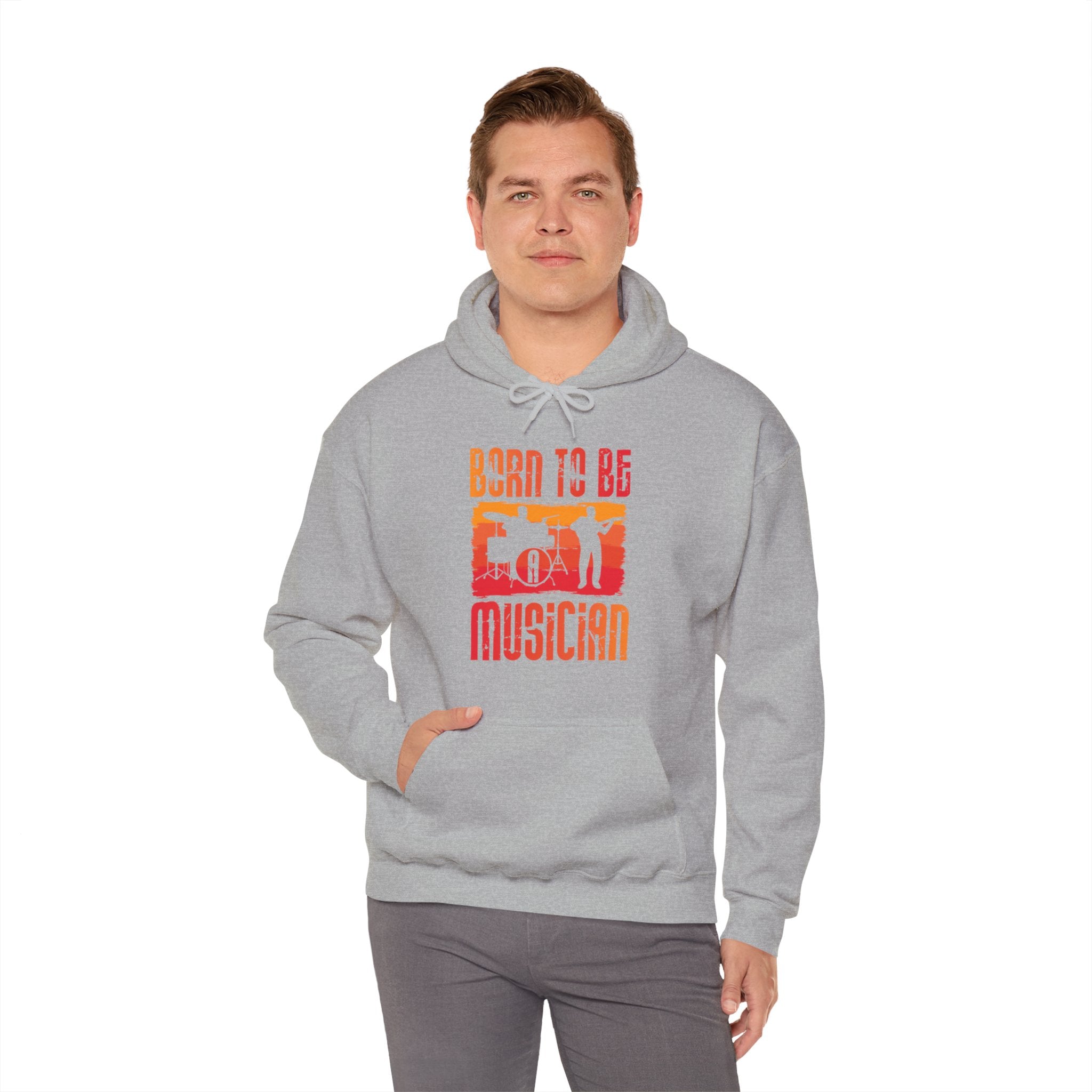 "Born To Be Musician"   Unisex Heavy Blend™ Hooded Sweatshirt