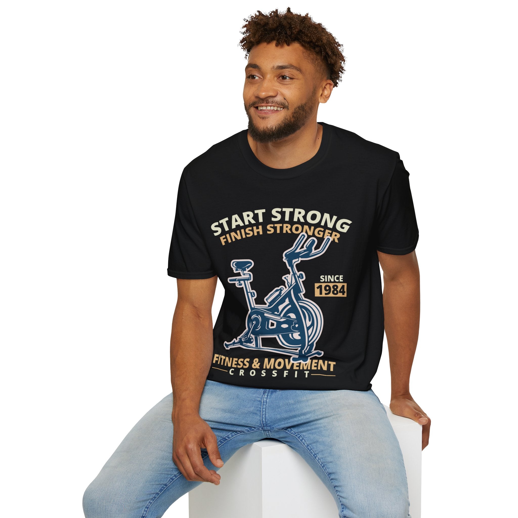 "Start Strong Finish Stronger" Unisex Soft style T-Shirt