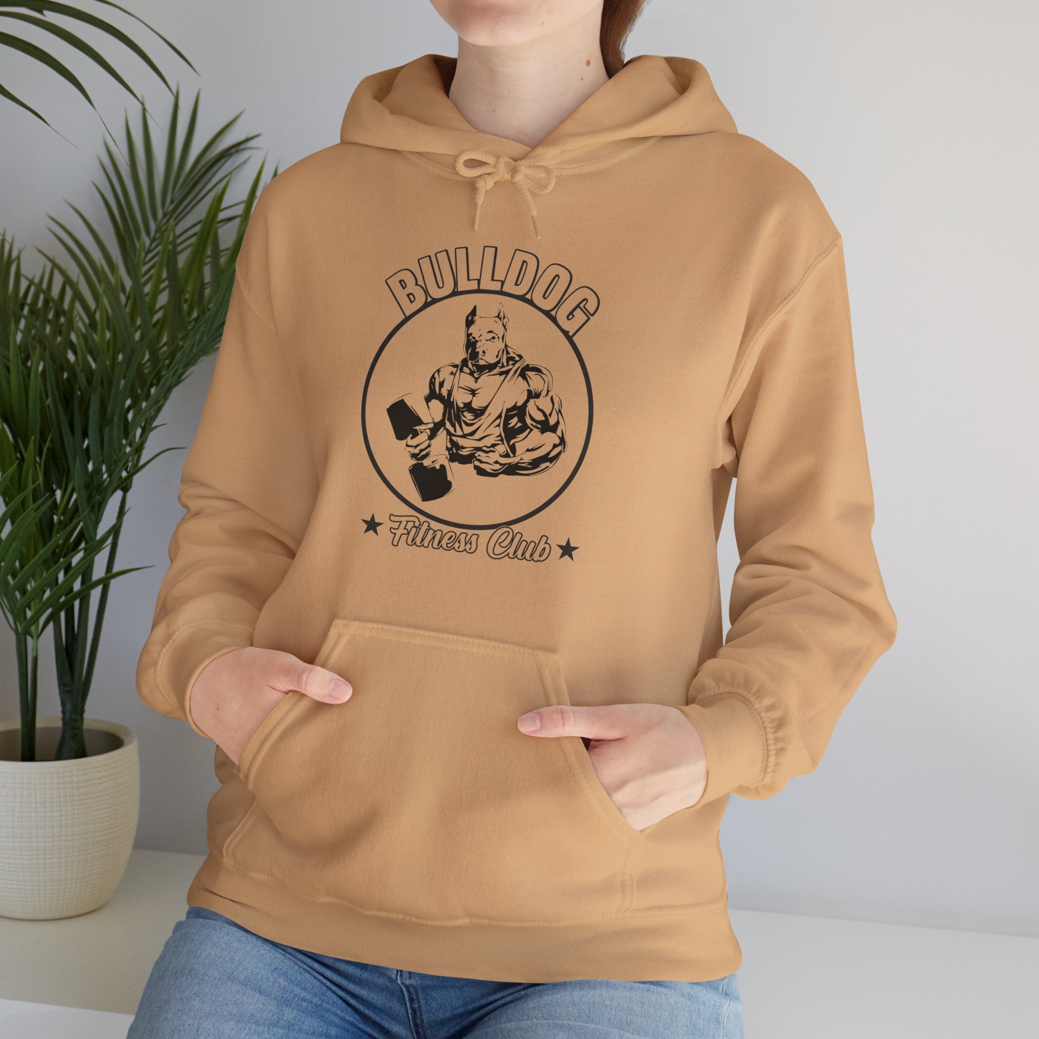 "BullDog Fitness Club"  Unisex Heavy Blend™ Hooded Sweatshirt