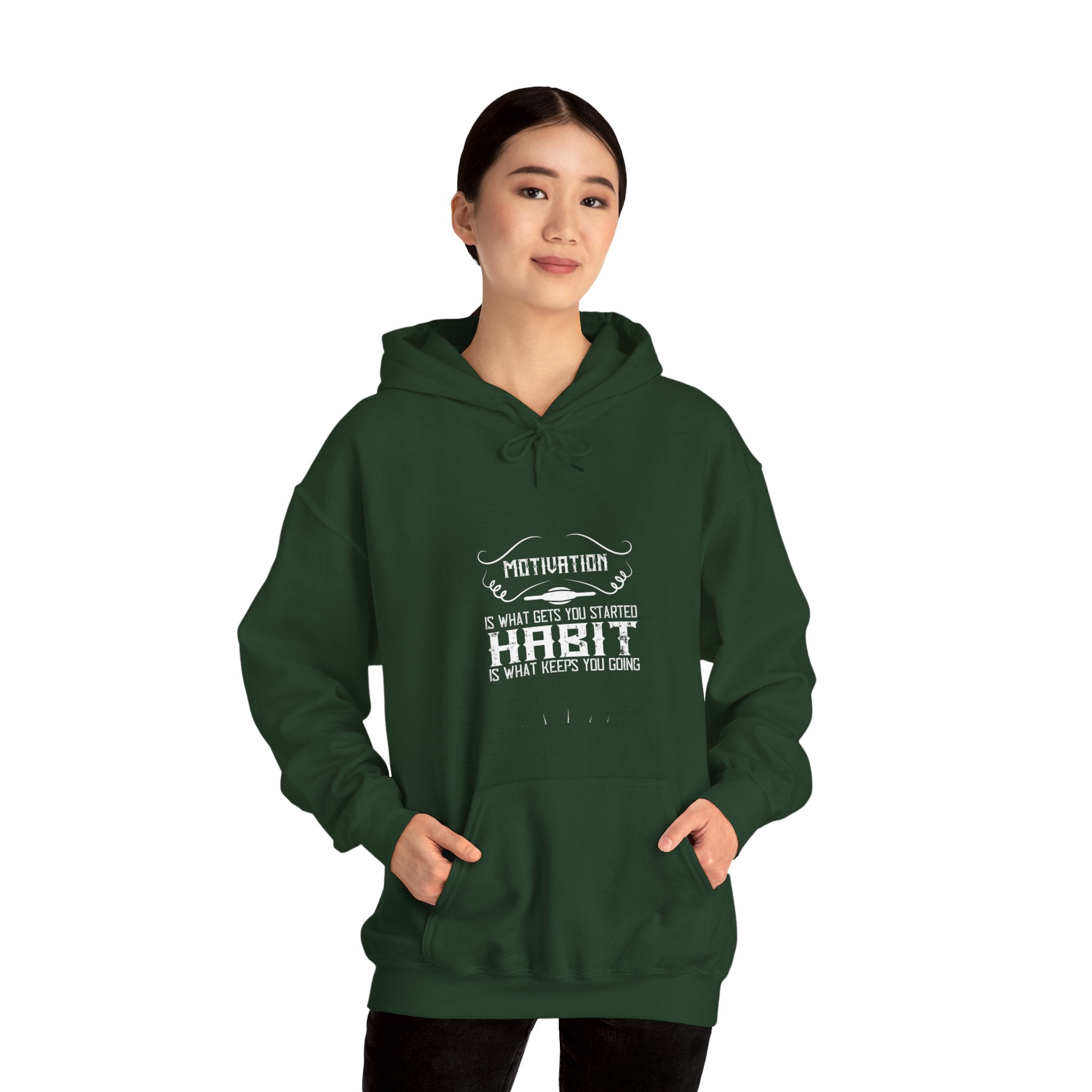 "Habit Is What Keeps You Going" Unisex Heavy Blend™ Hooded Sweatshirt