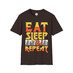 "Eat Sleep DJ Repeat" Unisex Soft style T-Shirt