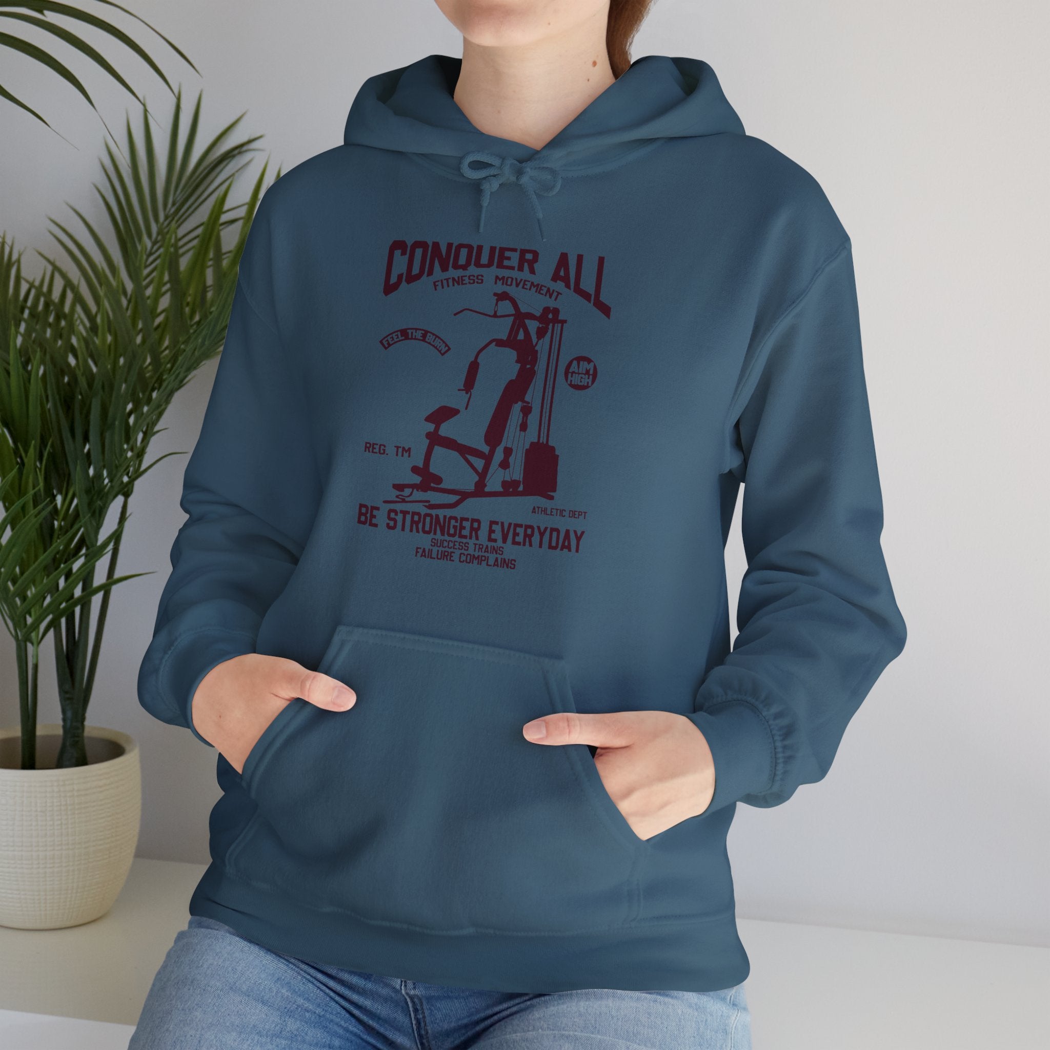 "Conquer All Be Stronger Everyday" Unisex Heavy Blend™ Hooded Sweatshirt