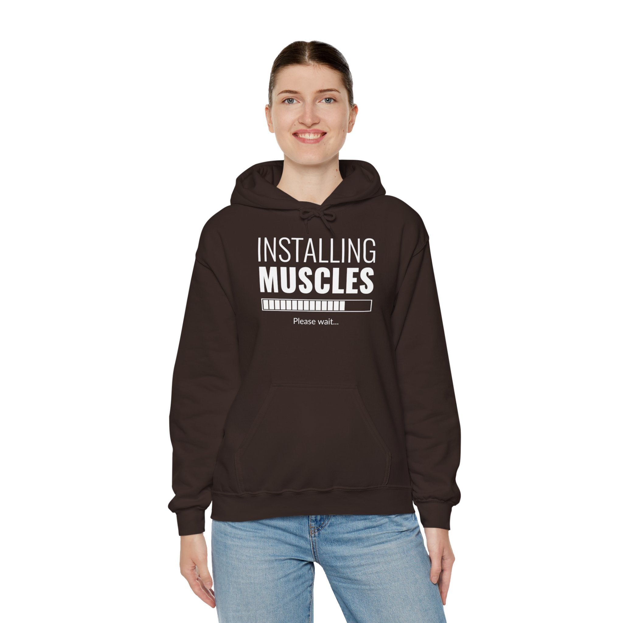 "Installing Muscles" Unisex Heavy Blend™ Hooded Sweatshirt