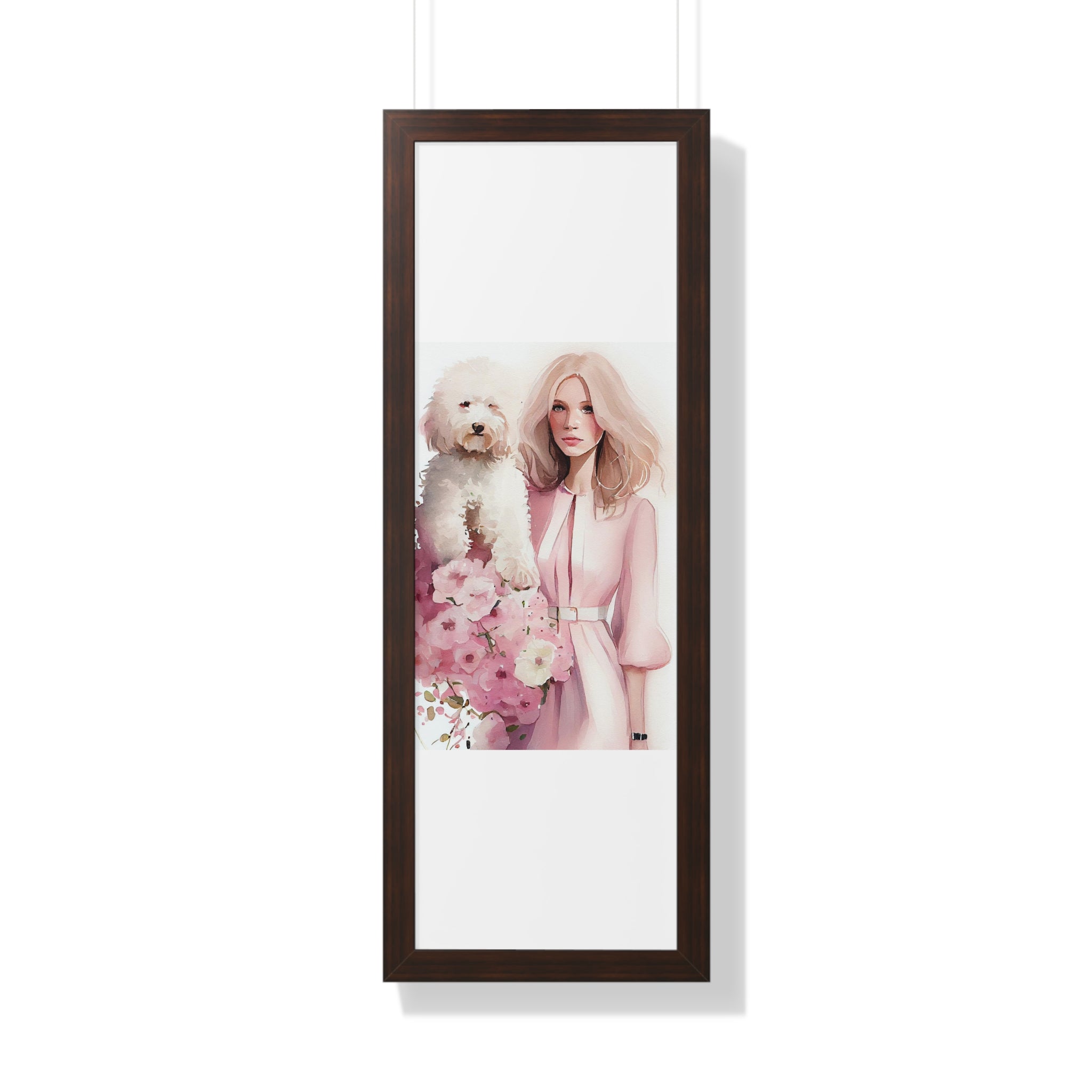 "BLONDE LADY MATIPOO" Framed Vertical Poster