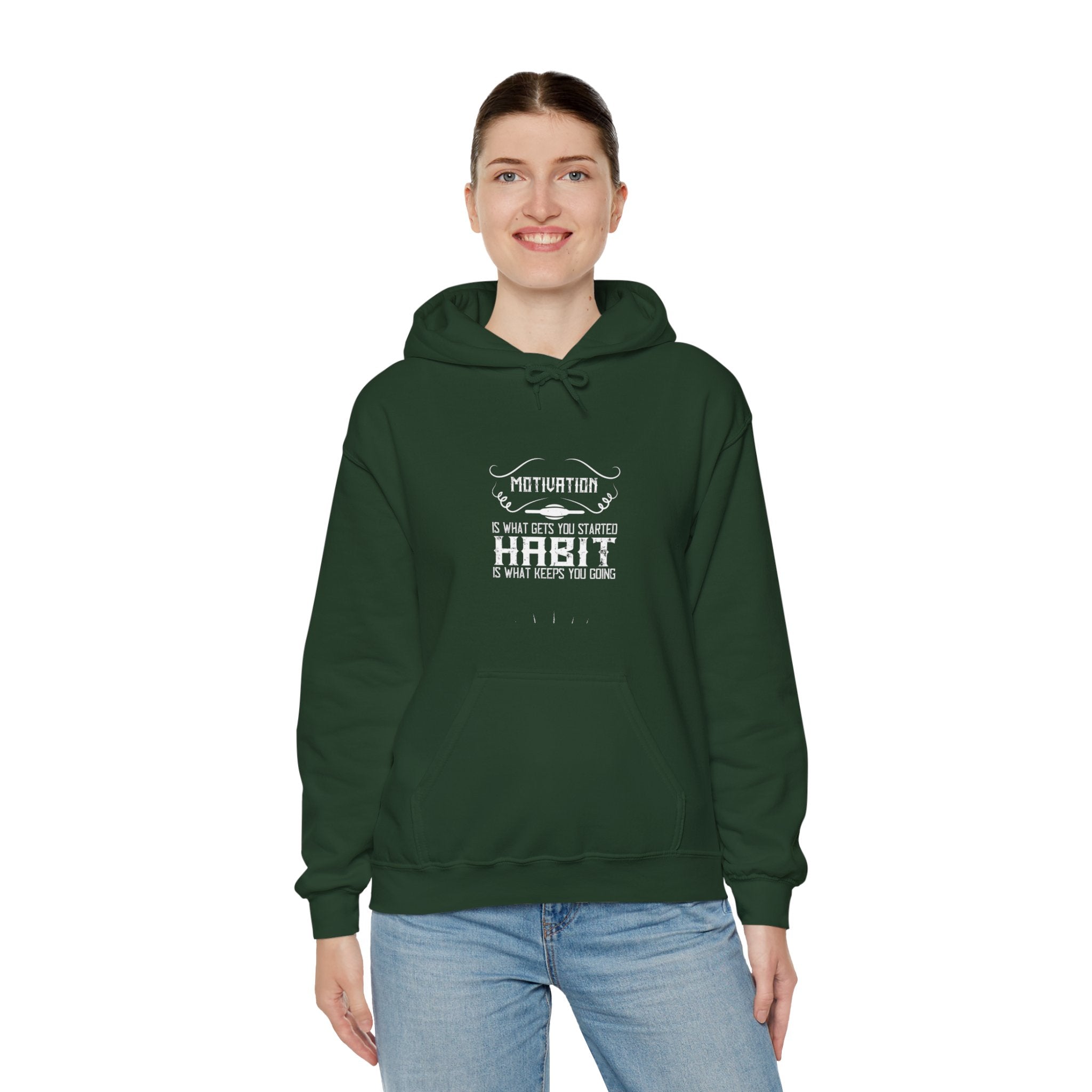 "Habit Is What Keeps You Going" Unisex Heavy Blend™ Hooded Sweatshirt