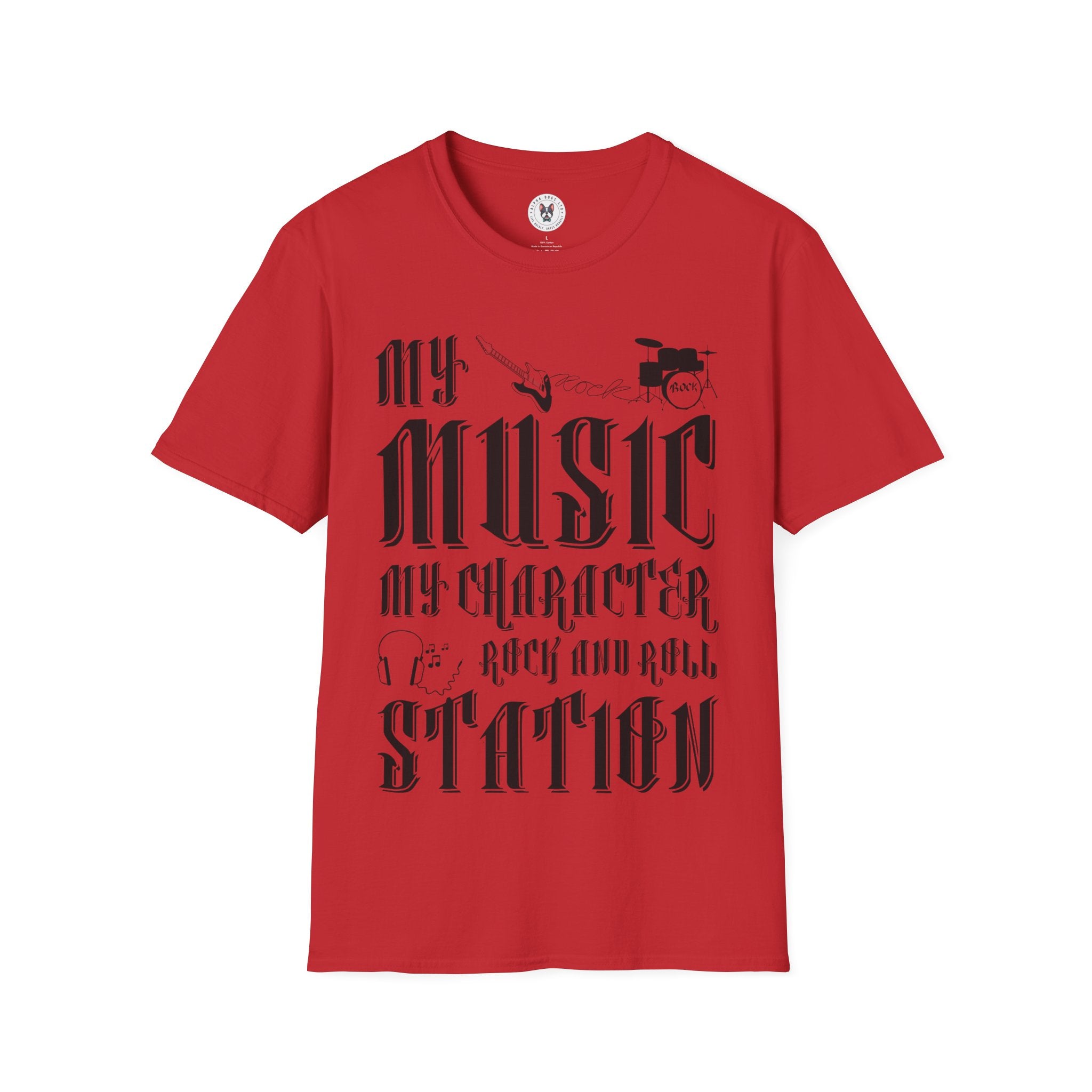 "My Music My Character Rock And Roll Station" Unisex Soft style T-Shirt