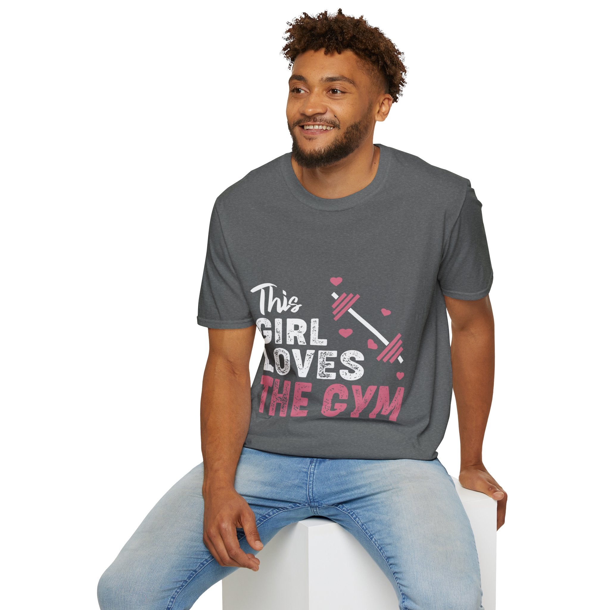 "The Girl Loves The Gym" Unisex Soft style T-Shirt