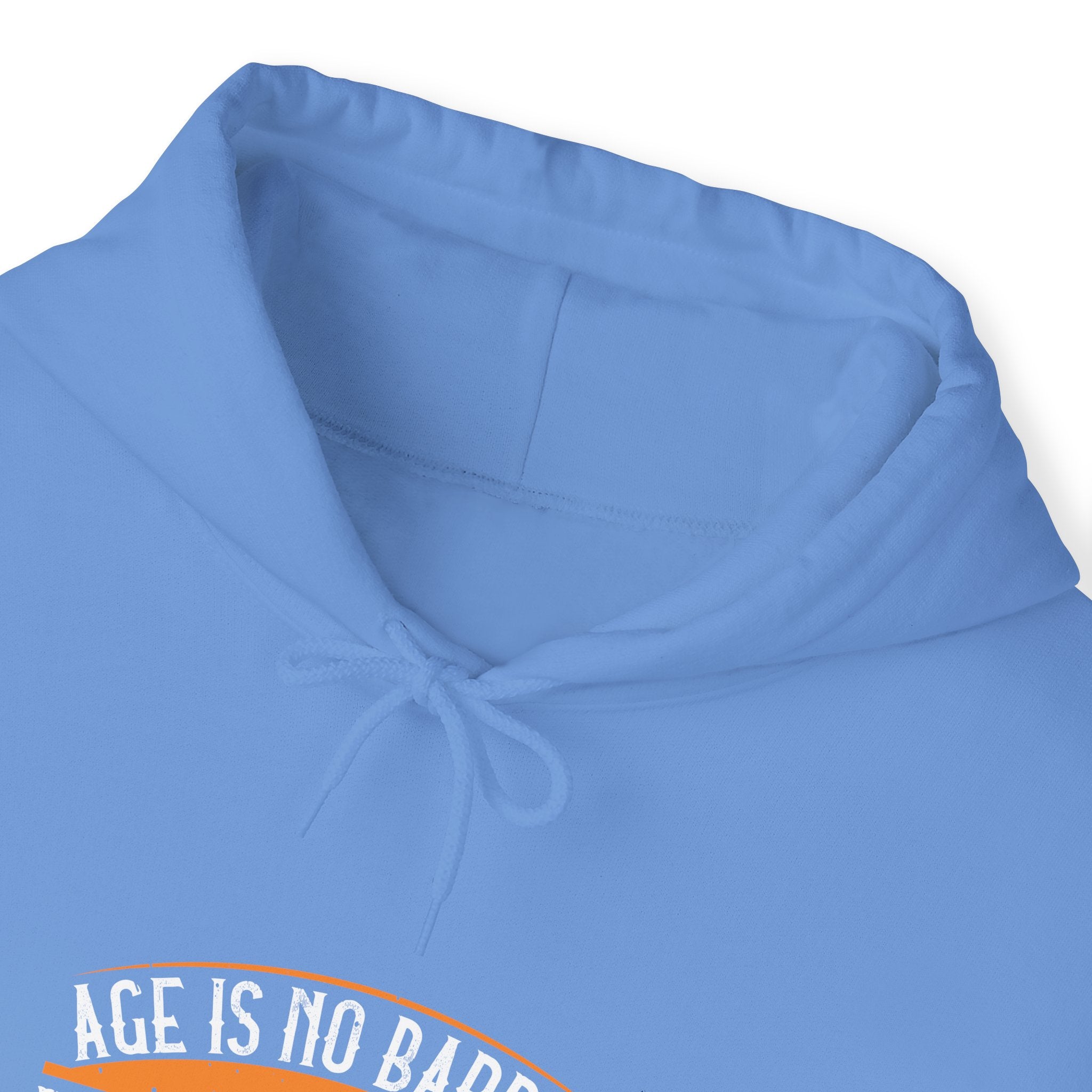 "Age Is No Barrier Its A Limitation You Put On Your Mind"  Unisex Heavy Blend™ Hooded Sweatshirt