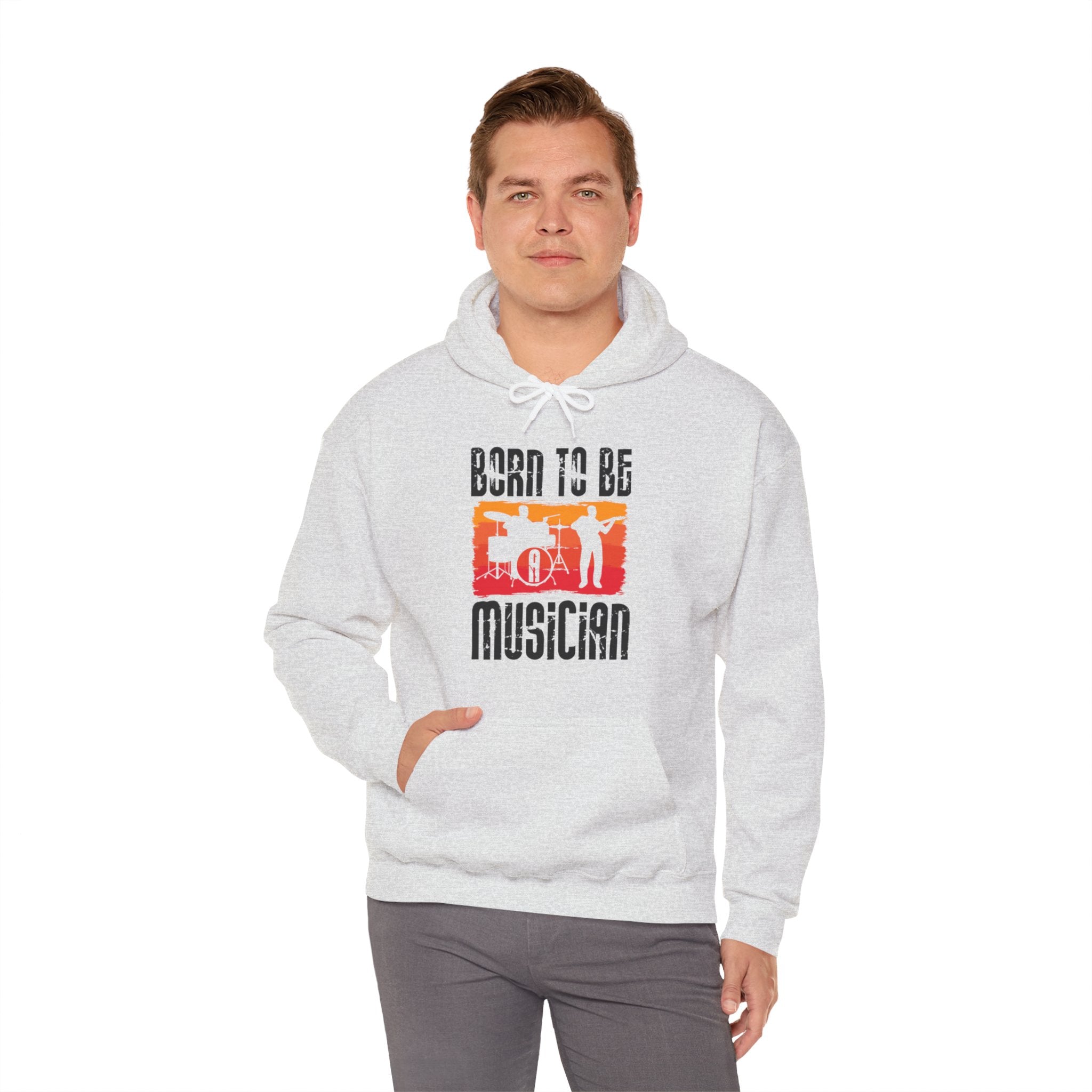 "Born To Be Musician"   Unisex Heavy Blend™ Hooded Sweatshirt