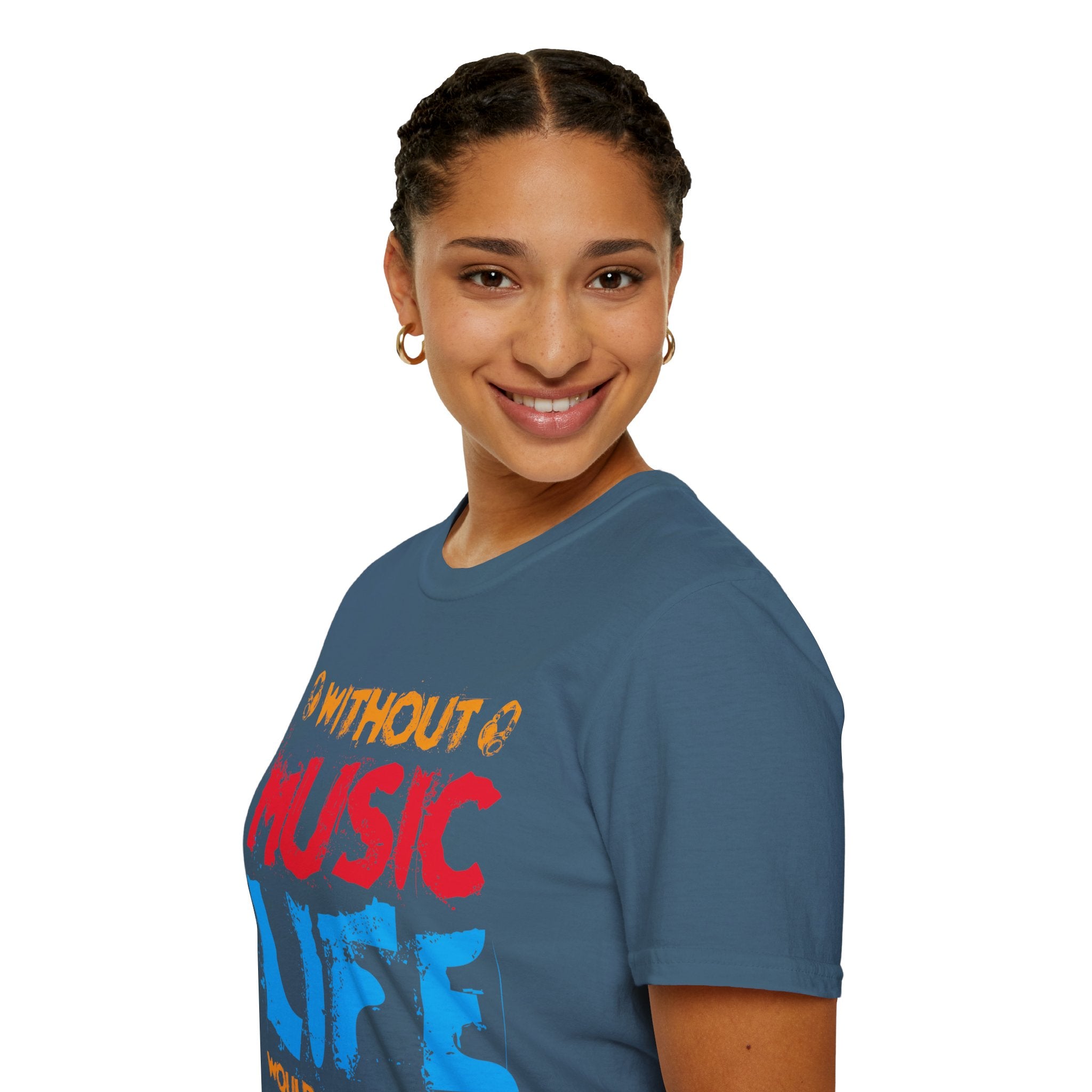 "Without Music Life Would be a Mistake" Unisex Soft style T-Shirt