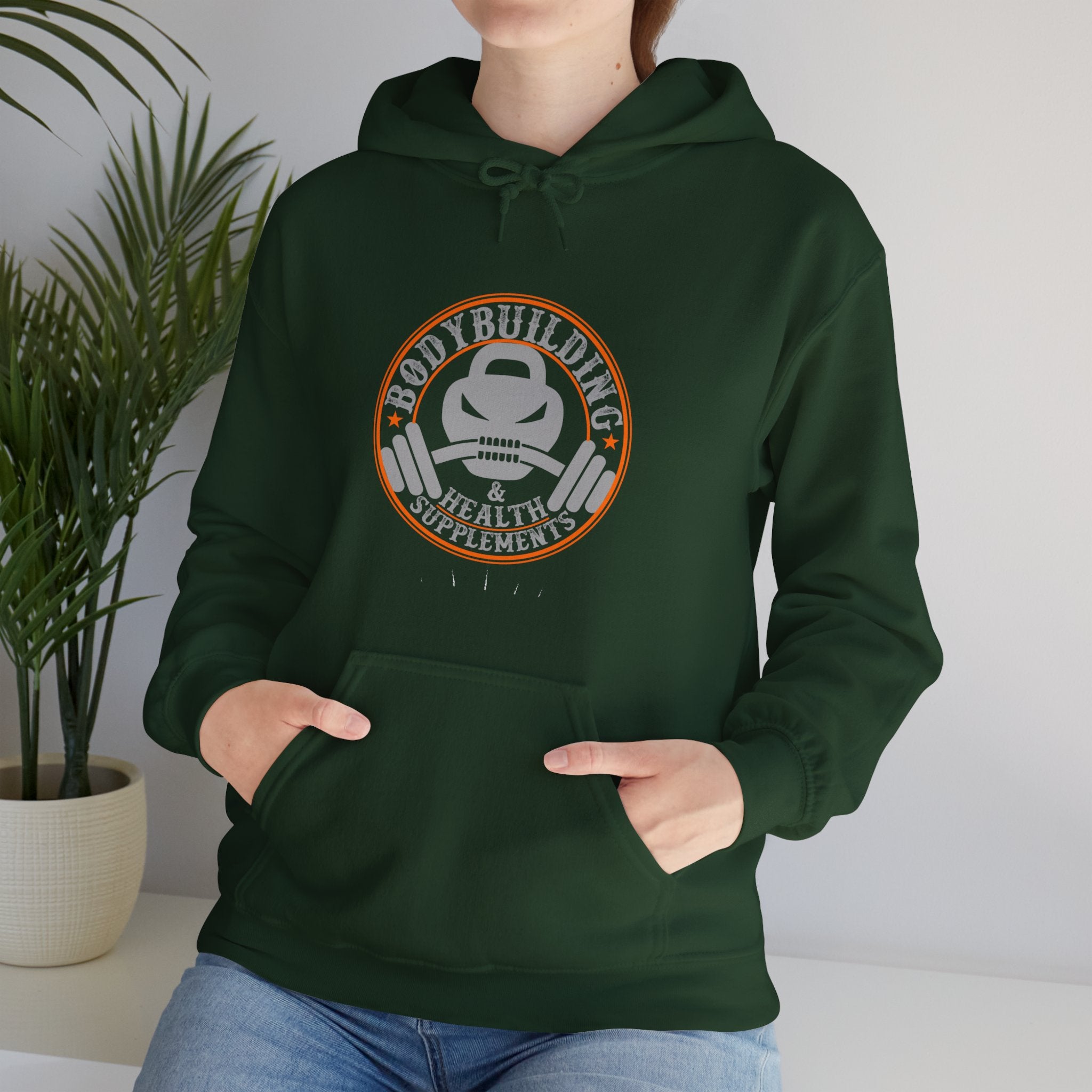 "Body Building And Health Supplements"  Unisex Heavy Blend™ Hooded Sweatshirt