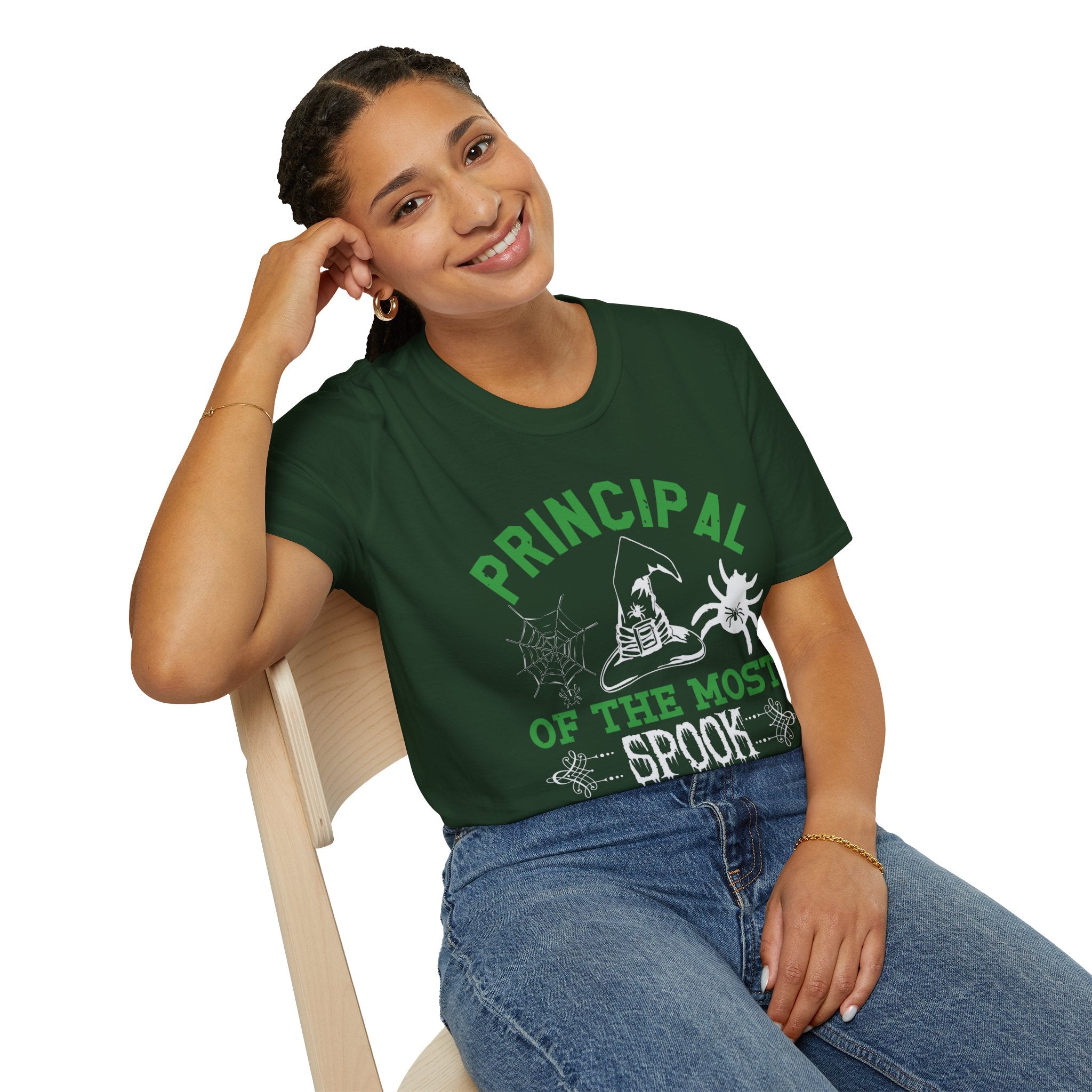 "PRINCIPAL OF THE MOST SPOOK TACULAR KIDS" Unisex Soft style T-Shirt