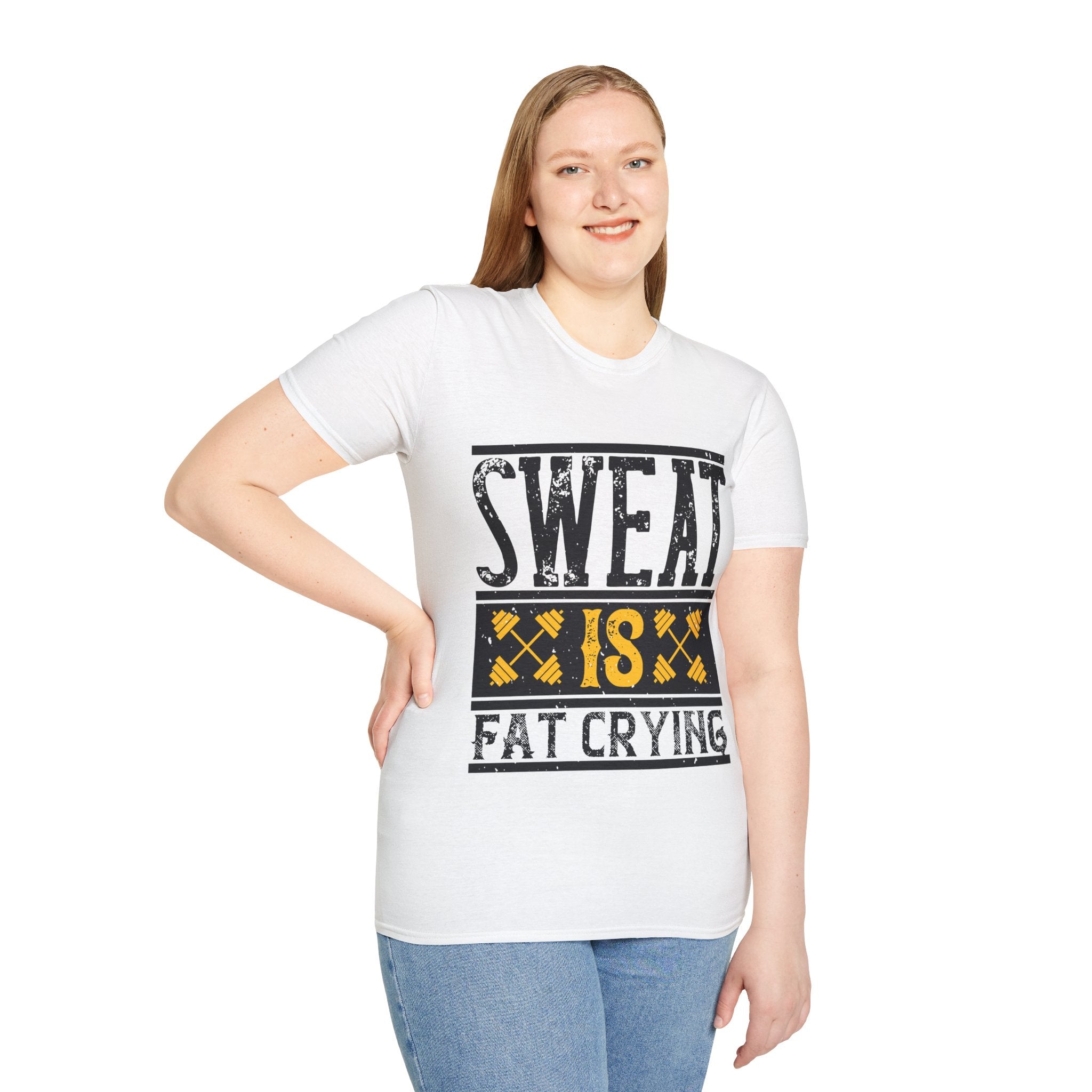 "Sweat Is Fat Crying"  Unisex Soft style T-Shirt