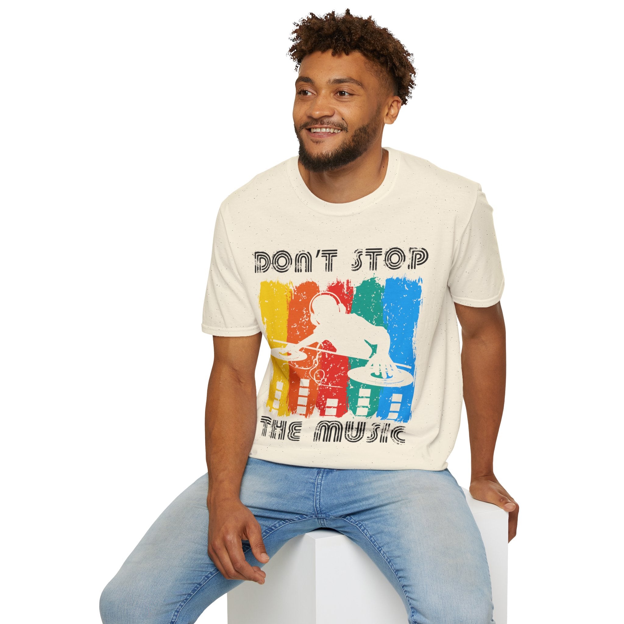 "Don't Stop the Music" Unisex Soft style T-Shirt