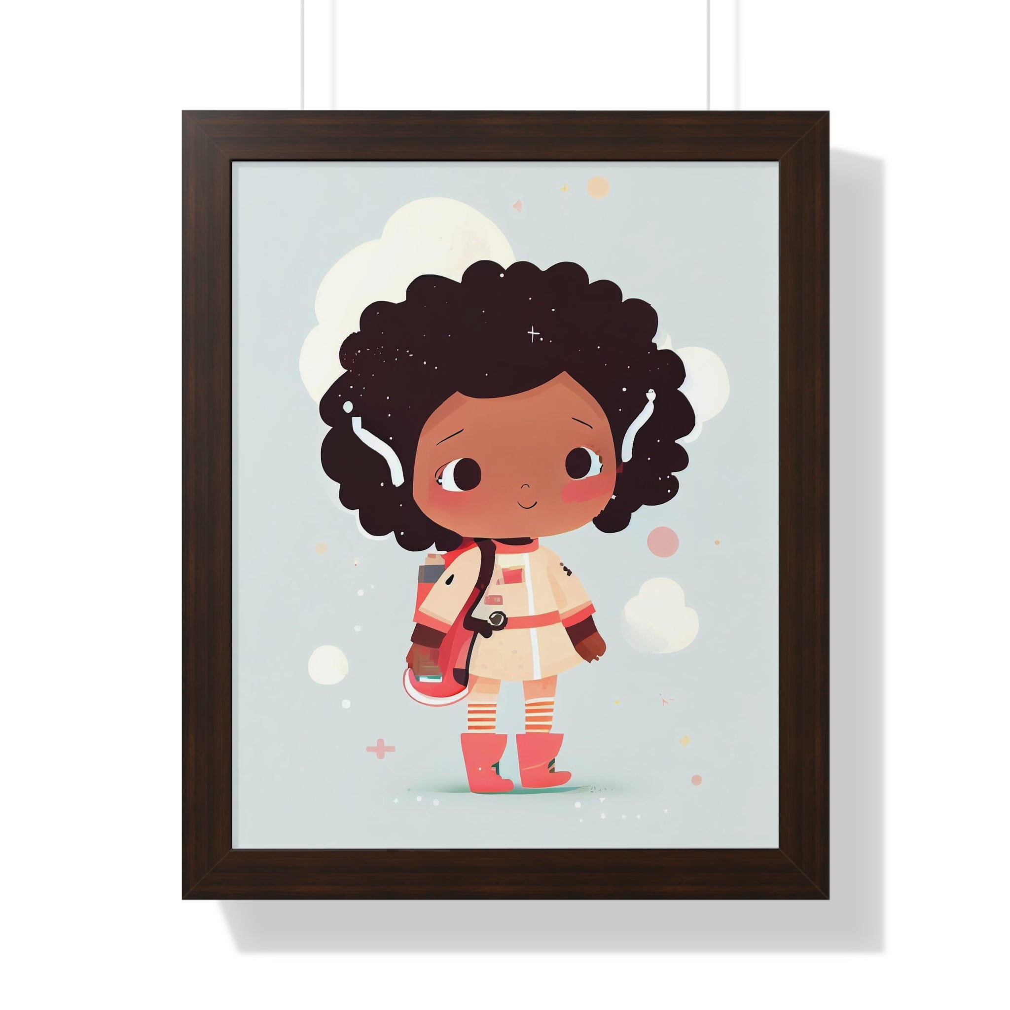 "BG ASTRONAUT" Framed Vertical Poster