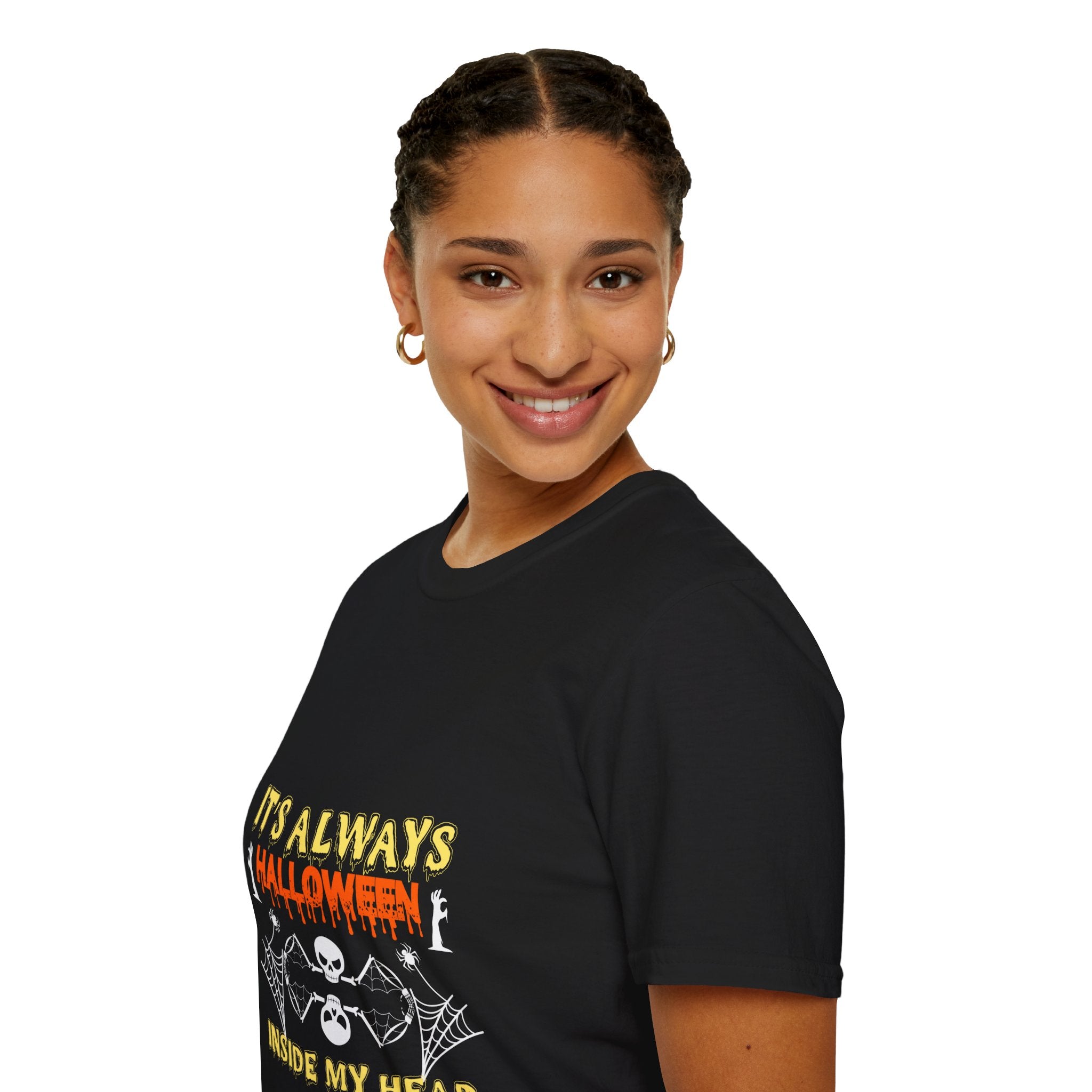 "IT'S ALWAYS HALLOWEEN INSIDE MY HEAD" Unisex Soft style T-Shirt