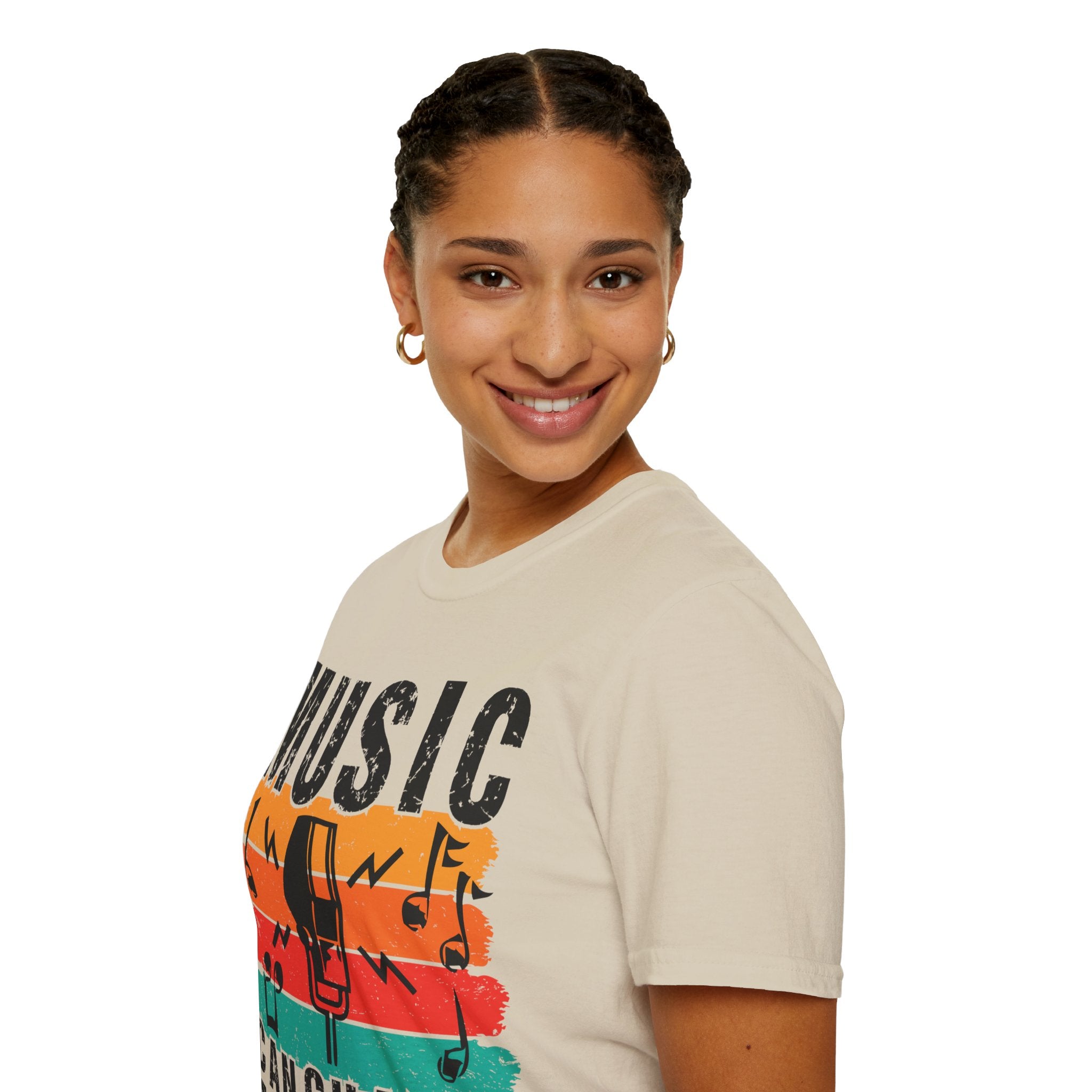 "Music Can Change The World" Unisex Soft style T-Shirt