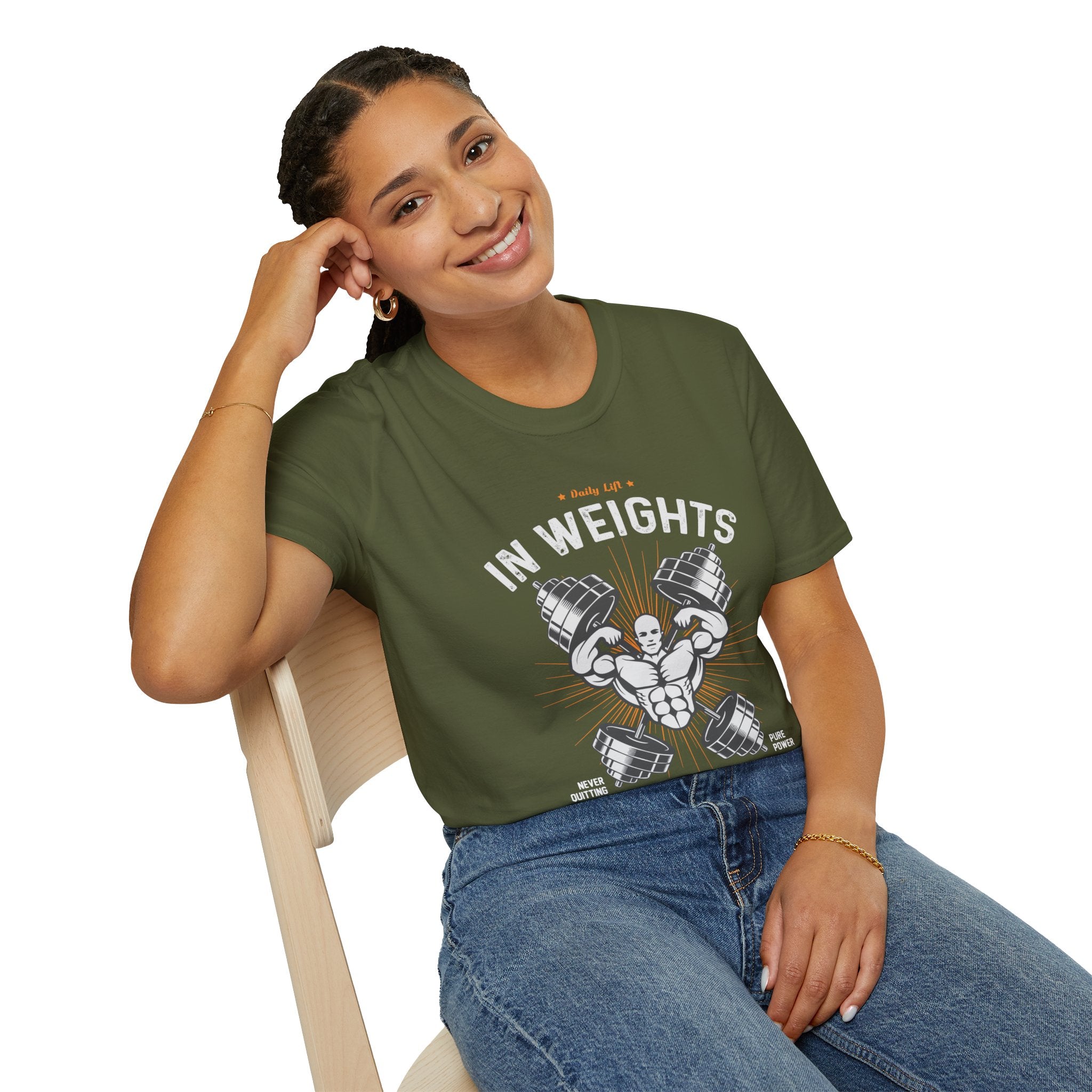 "In Weights We Trust" Unisex Soft Style T-Shirt