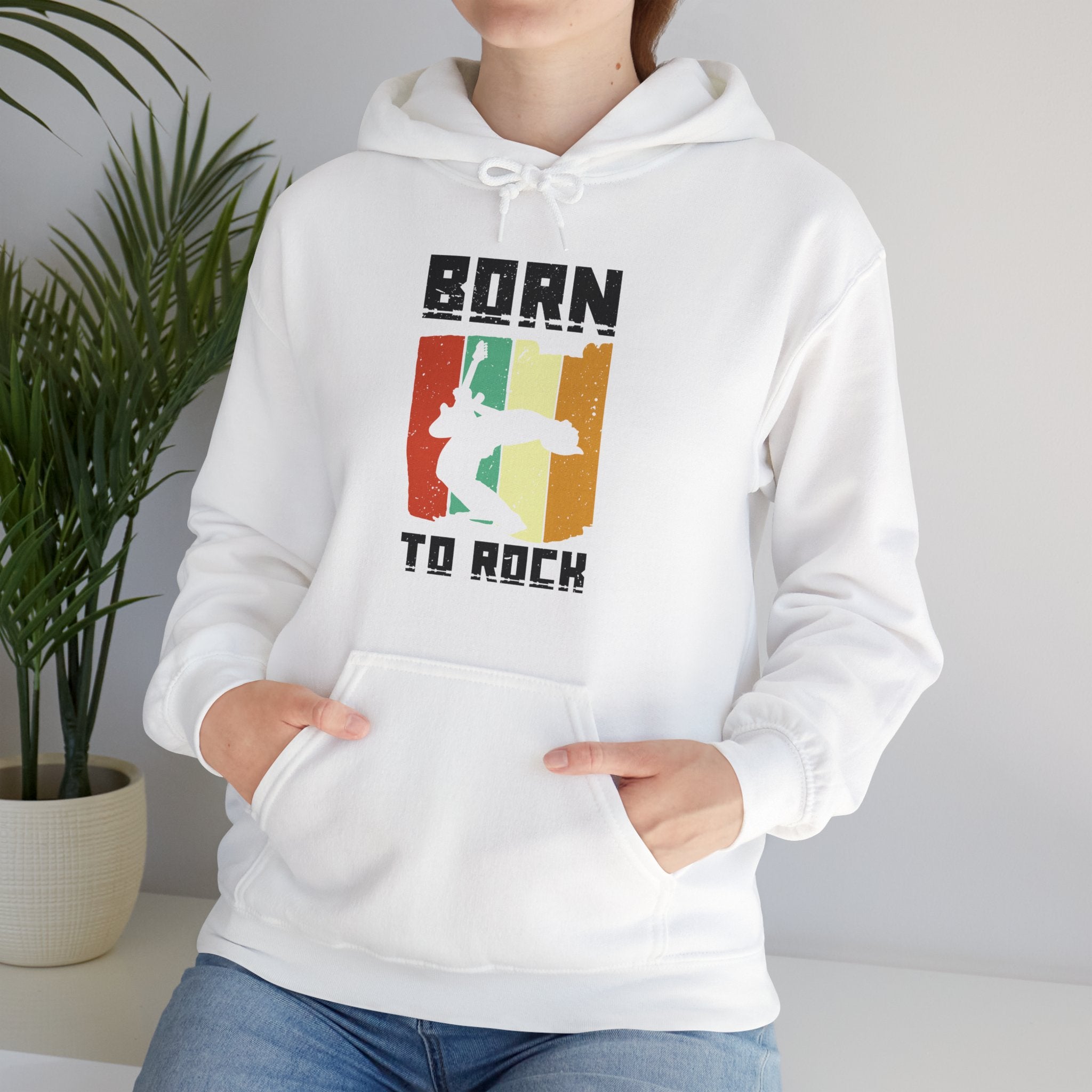 "Born To Rock"  Unisex Heavy Blend™ Hooded Sweatshirt