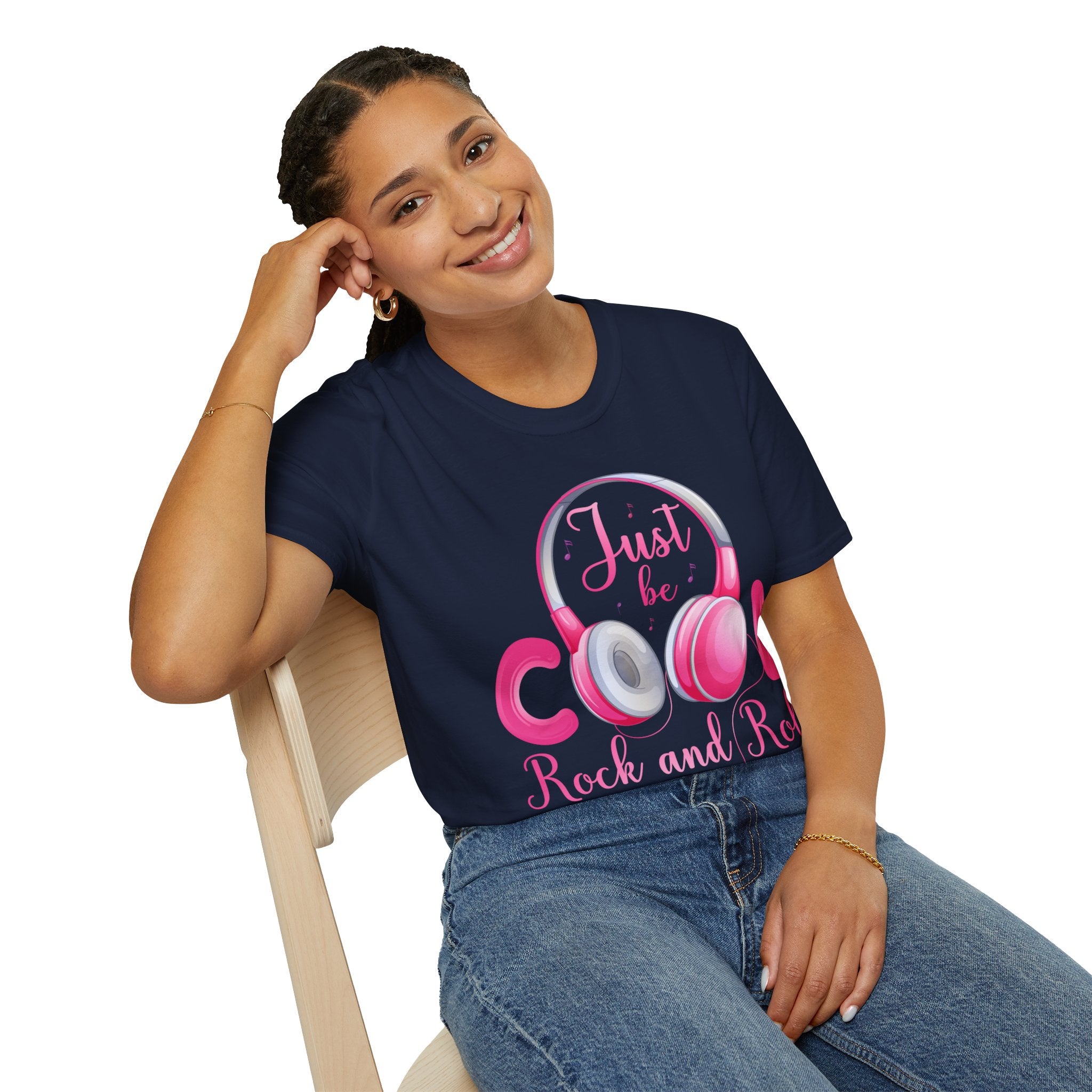 "Just Be Cool And Rock" Unisex Soft style T-Shirt