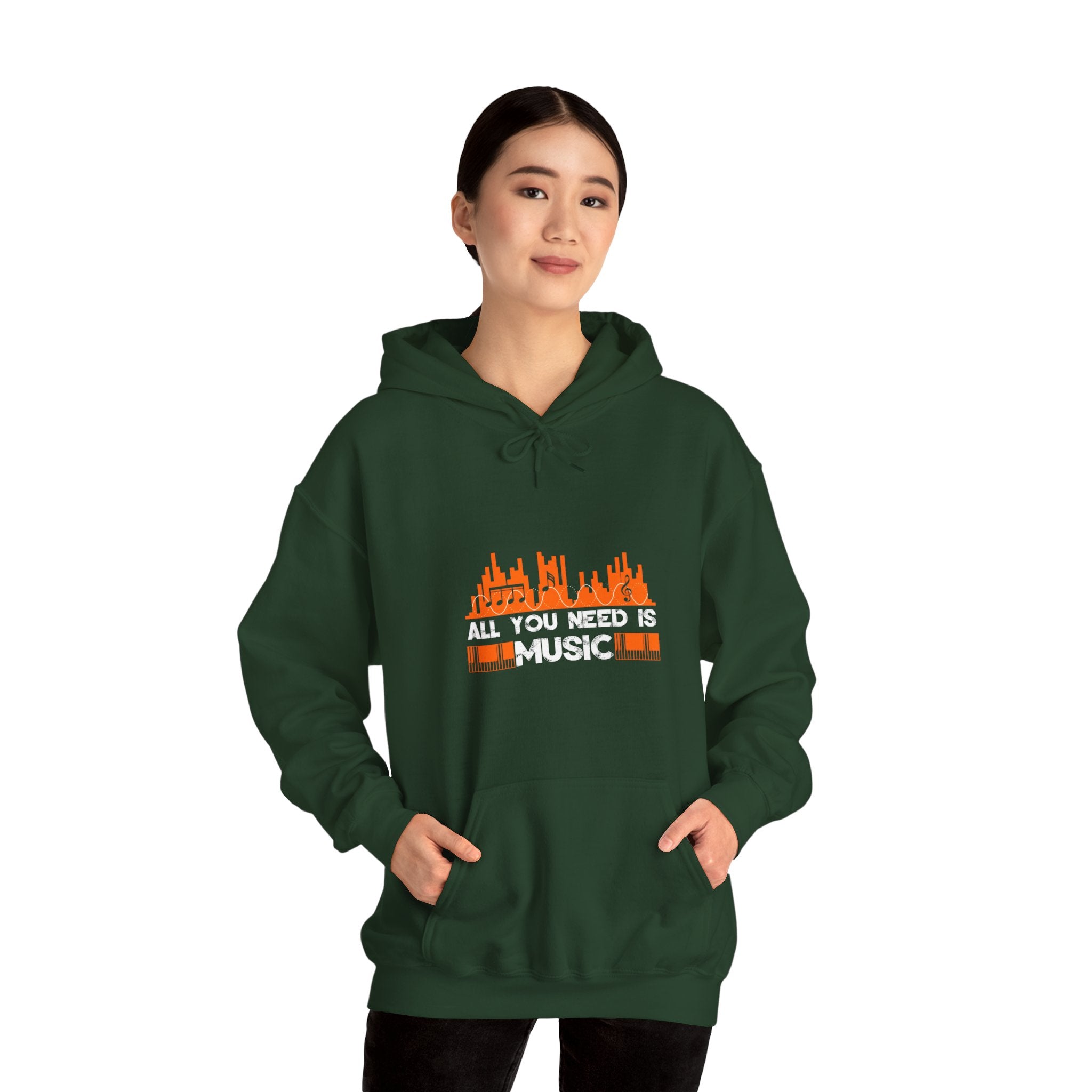 "All You Need Is Music" Unisex Heavy Blend™ Hooded Sweatshirt