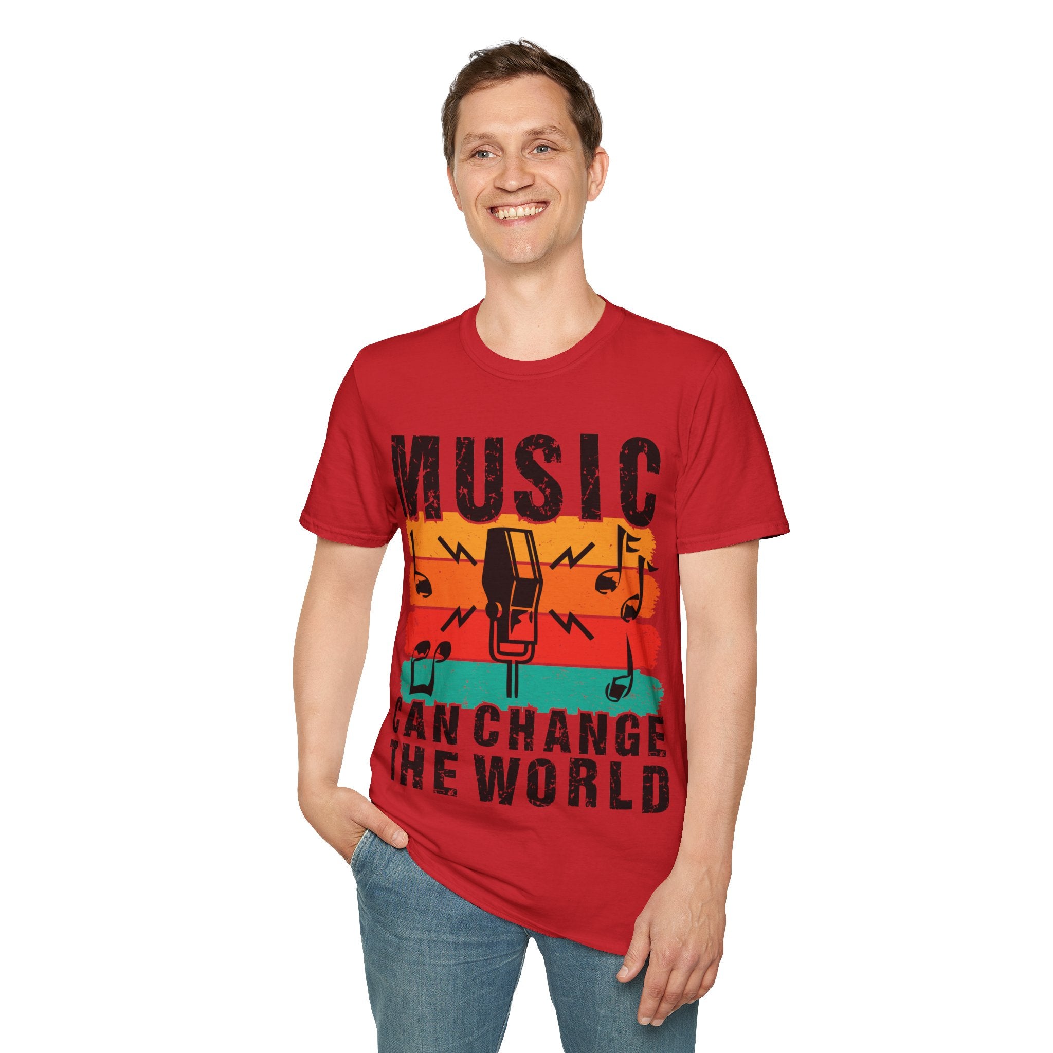 "Music Can Change The World" Unisex Soft style T-Shirt