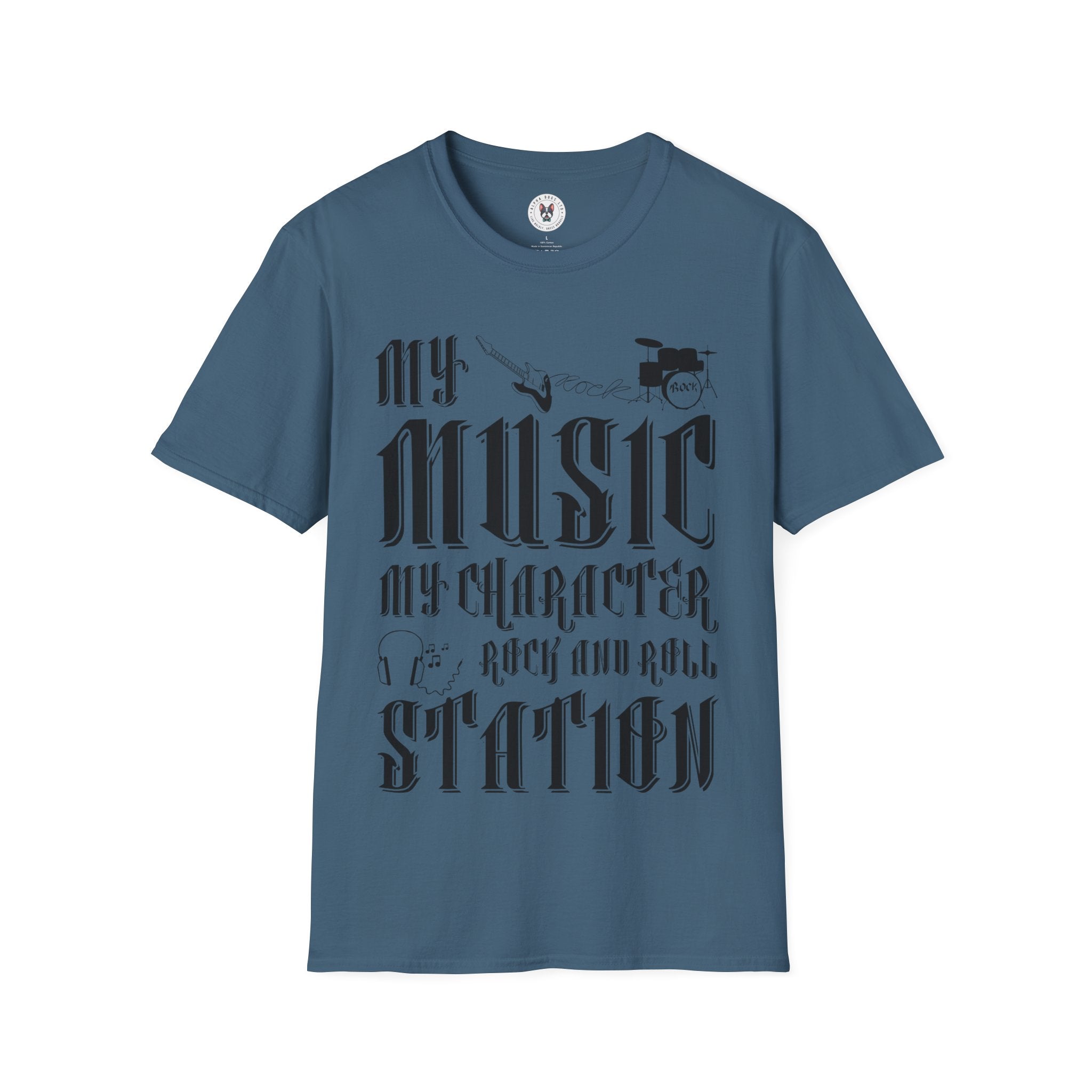 "My Music My Character Rock And Roll Station" Unisex Soft style T-Shirt