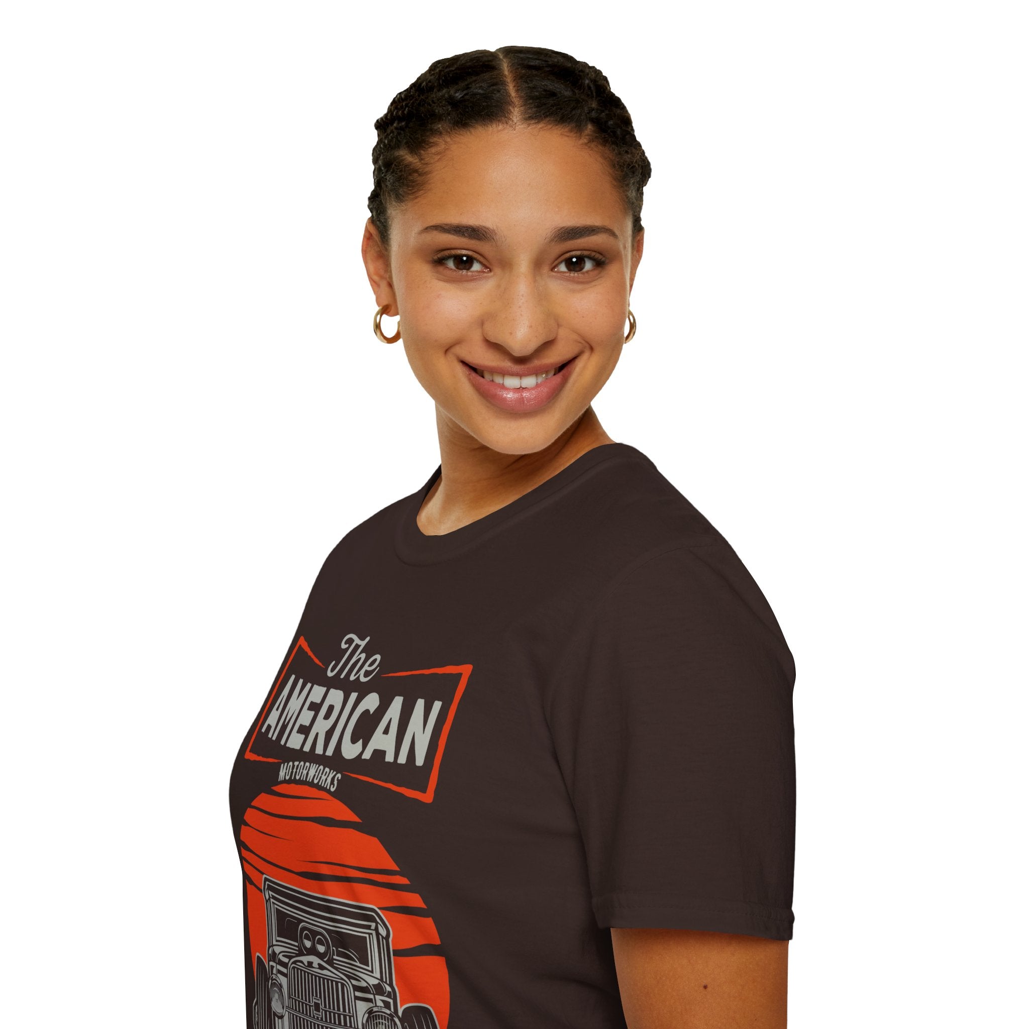 "THE AMERICAN MOTOWORKS MADE IN THE USA SINCE 1964" Unisex Soft style T-Shirt