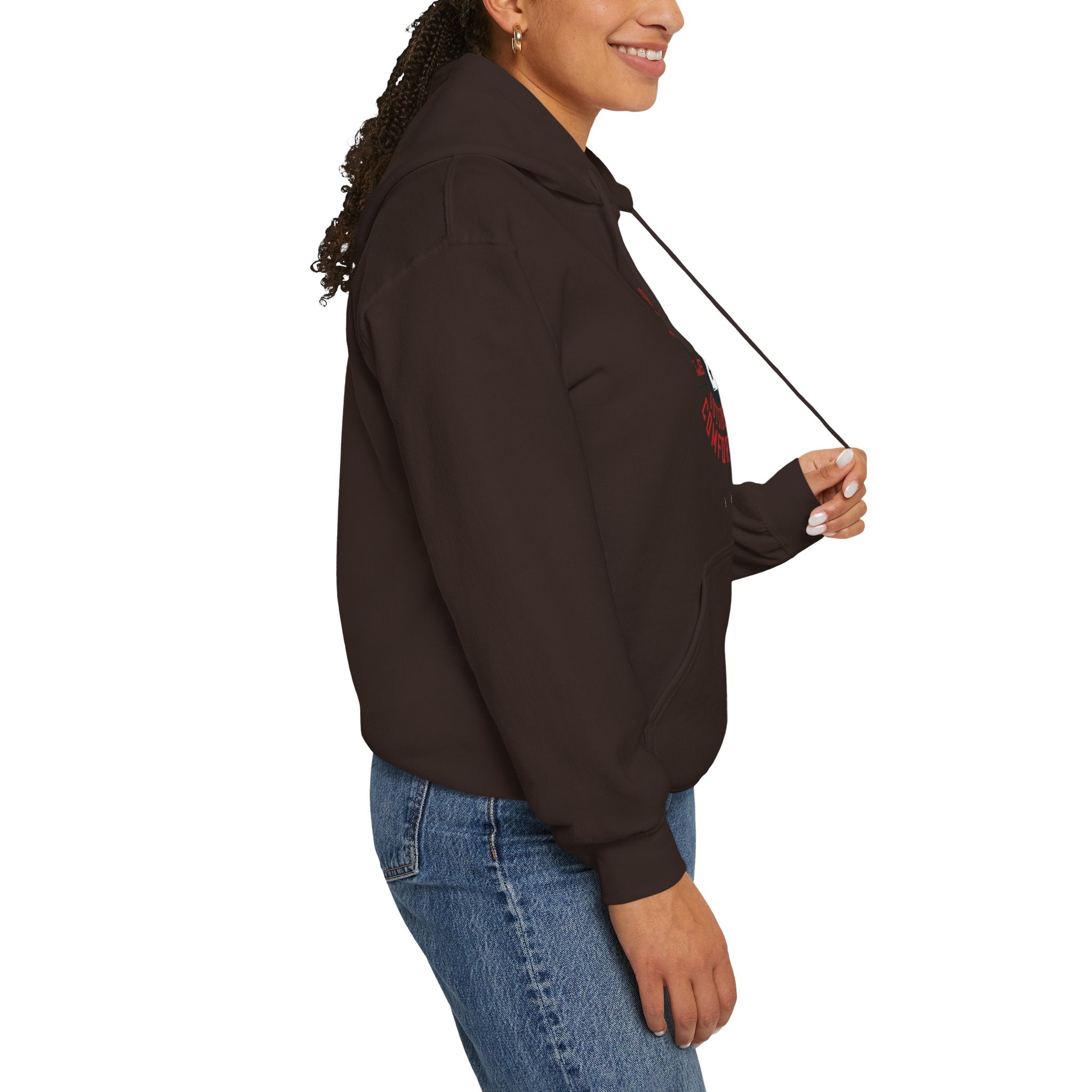 "All ProgressTakes Place Outside Of Comfort Zone" Unisex Heavy Blend™ Hooded Sweatshirt