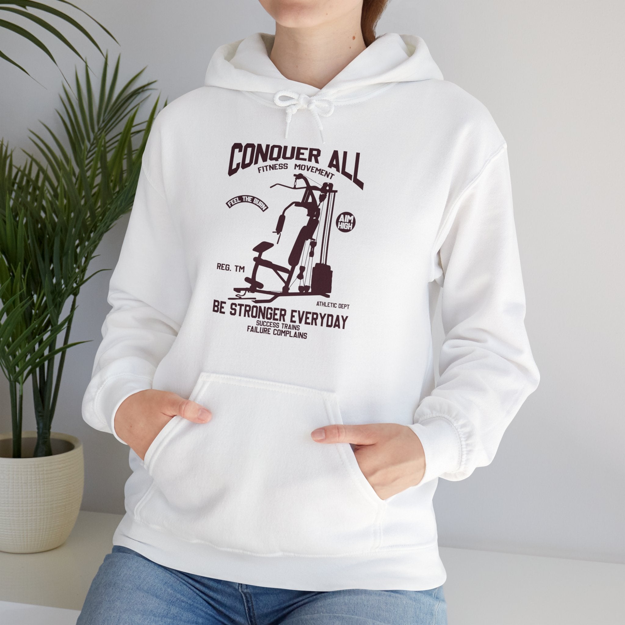 "Conquer All Be Stronger Everyday" Unisex Heavy Blend™ Hooded Sweatshirt