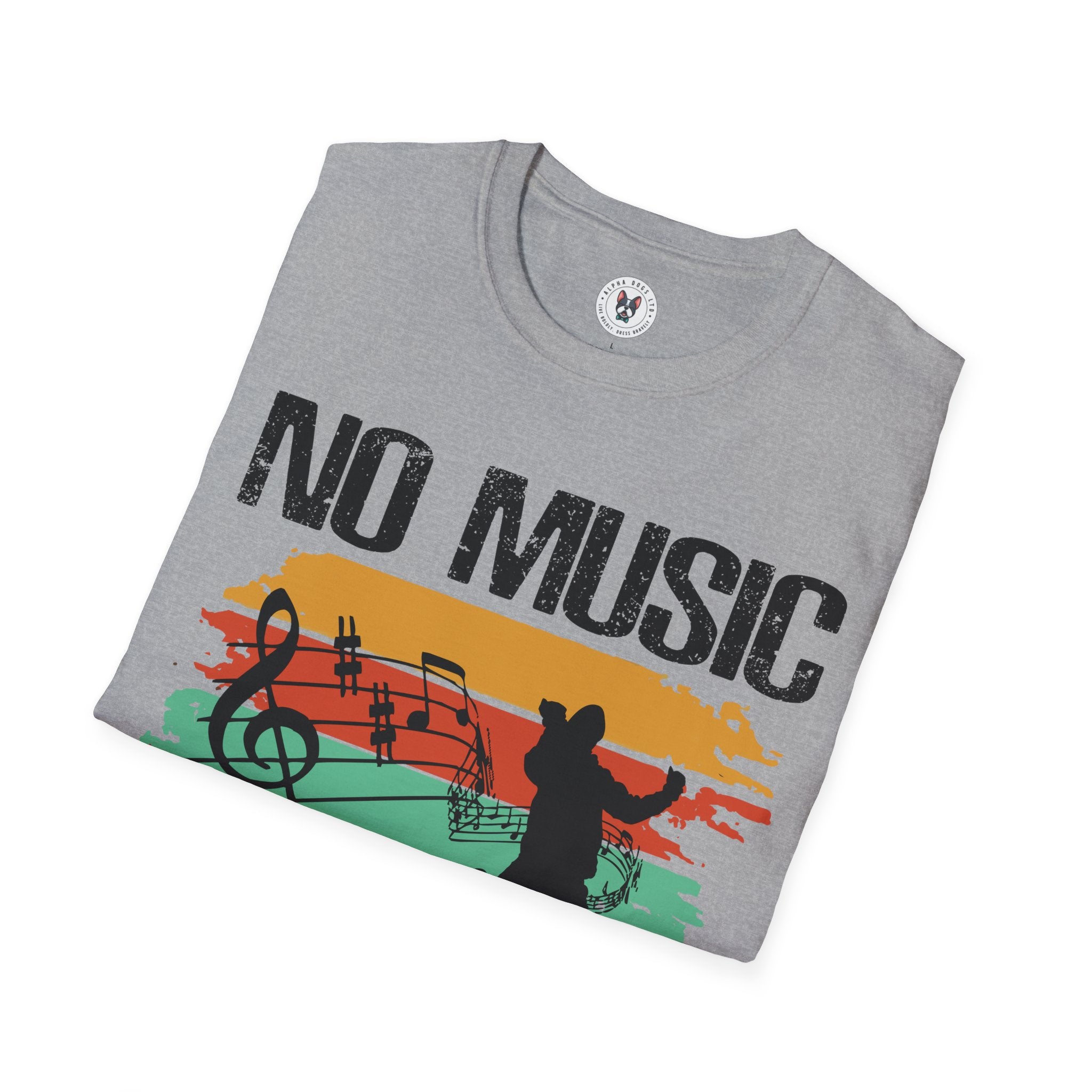 "No Music No Life"  Unisex Soft style T-Shirt