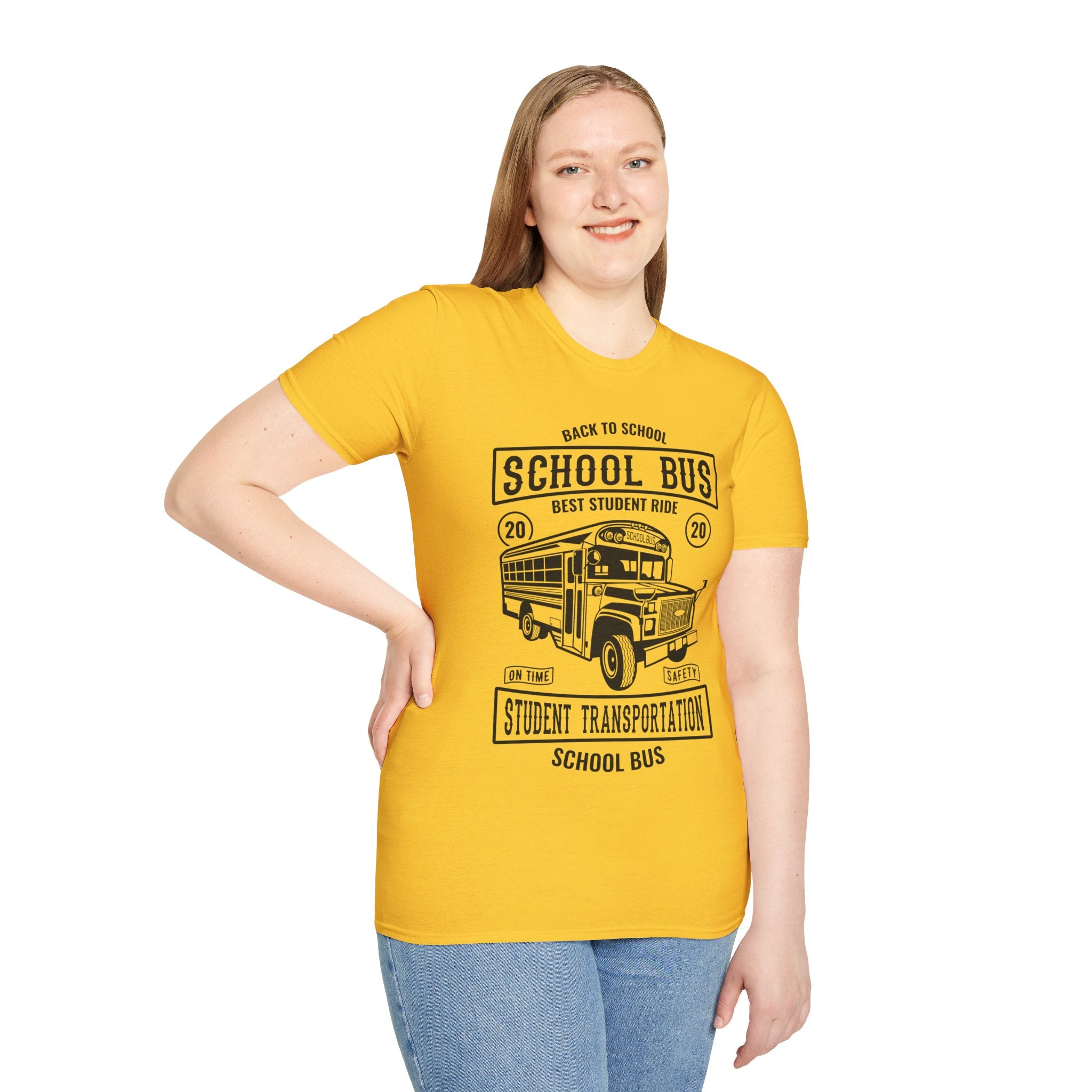 "SCHOOL BUS STUDENT TRANSPORTATION" Unisex Soft style T-Shirt