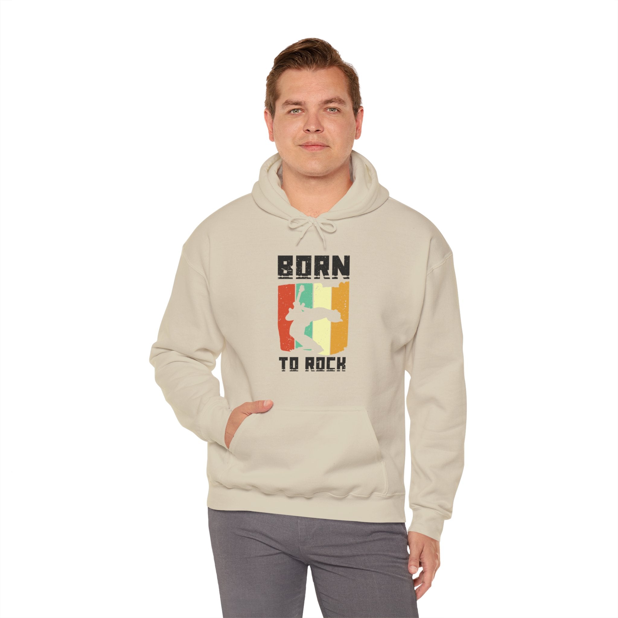 "Born To Rock"  Unisex Heavy Blend™ Hooded Sweatshirt