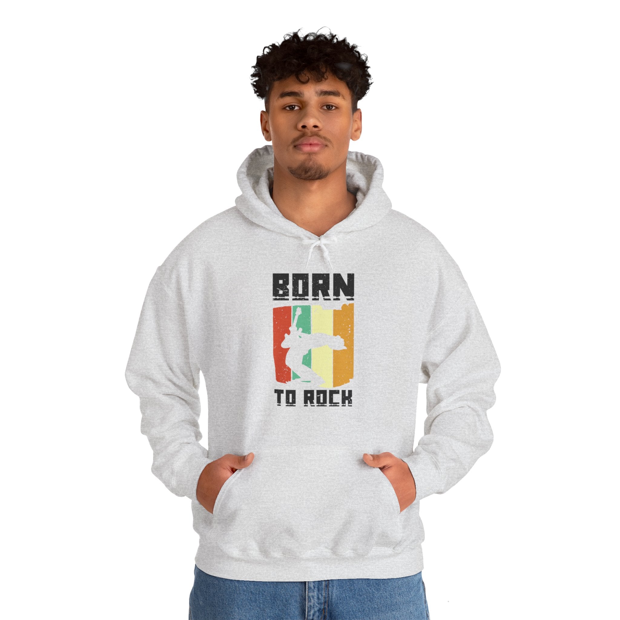 "Born To Rock"  Unisex Heavy Blend™ Hooded Sweatshirt