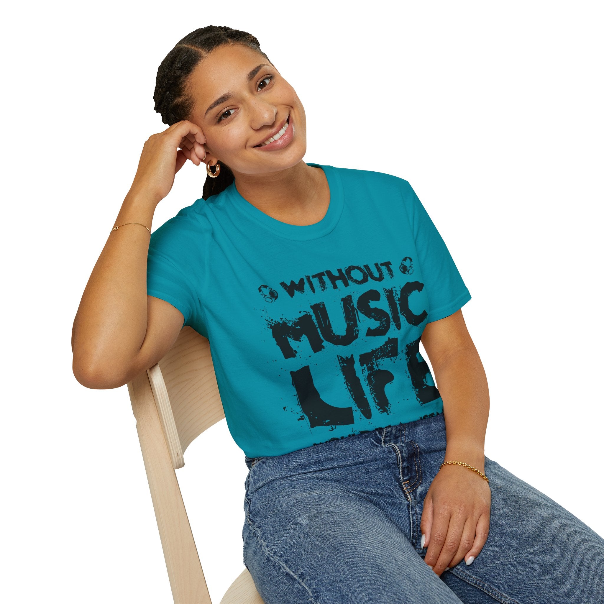 "Without Music Life Would be a Mistake" Unisex Soft style T-Shirt