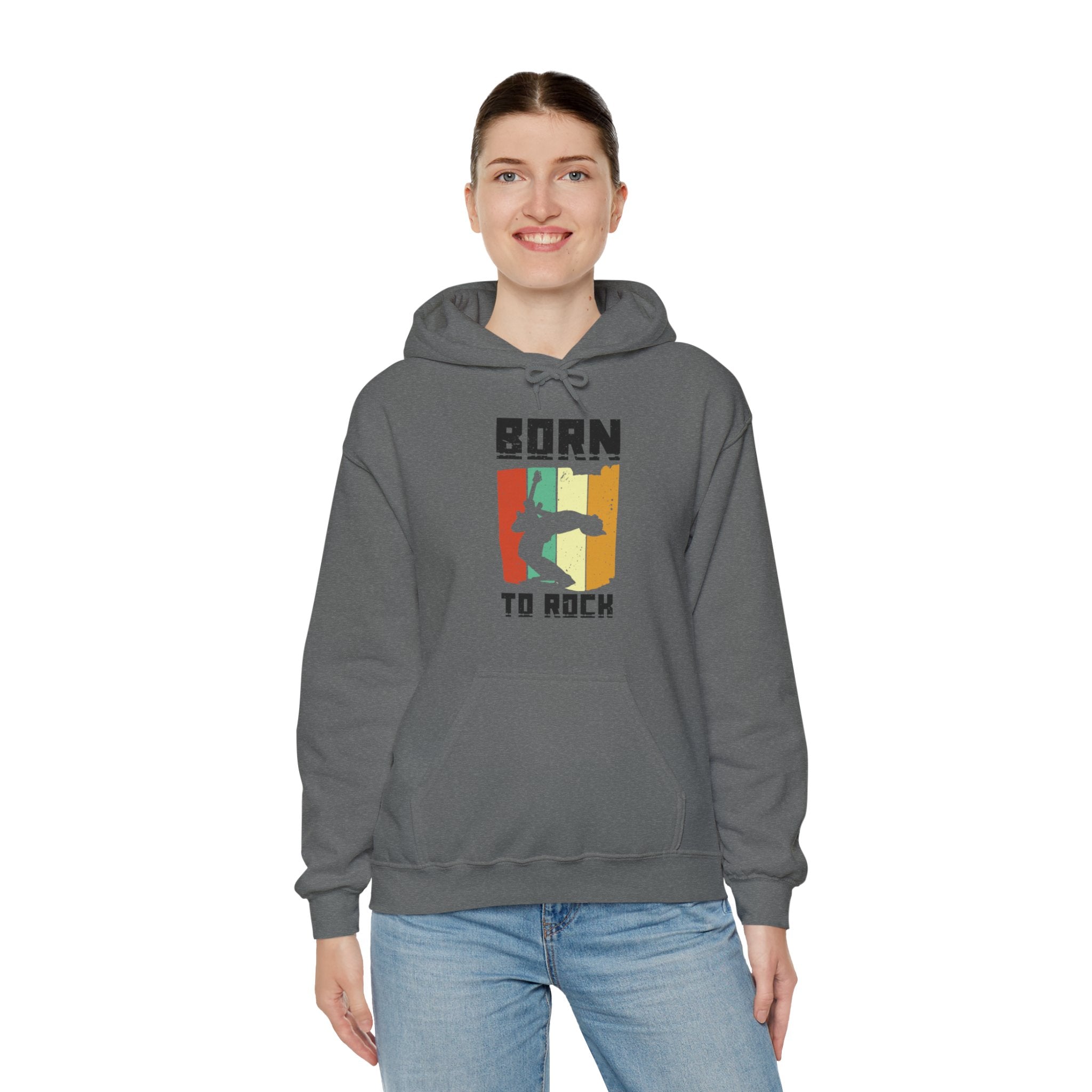 "Born To Rock"  Unisex Heavy Blend™ Hooded Sweatshirt