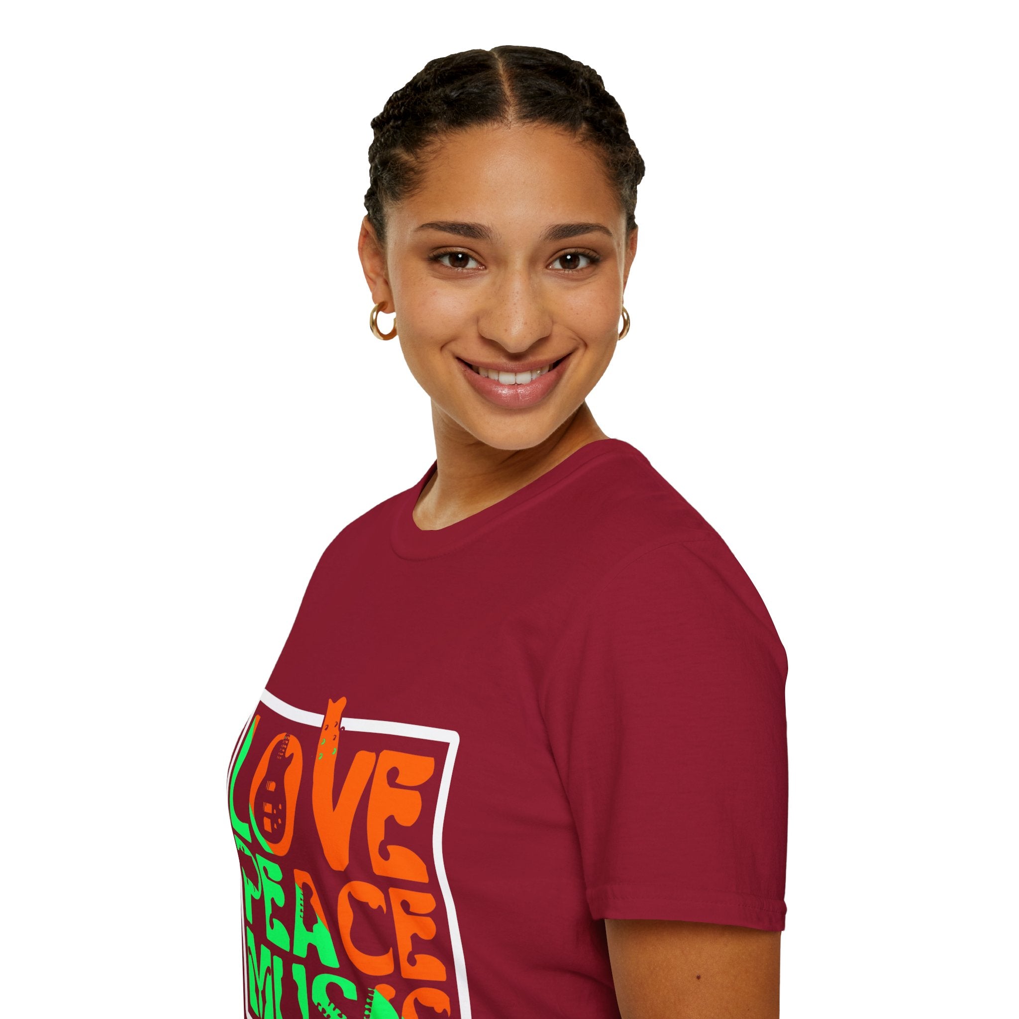 "Love Peace Music" Unisex Soft style T-Shirt