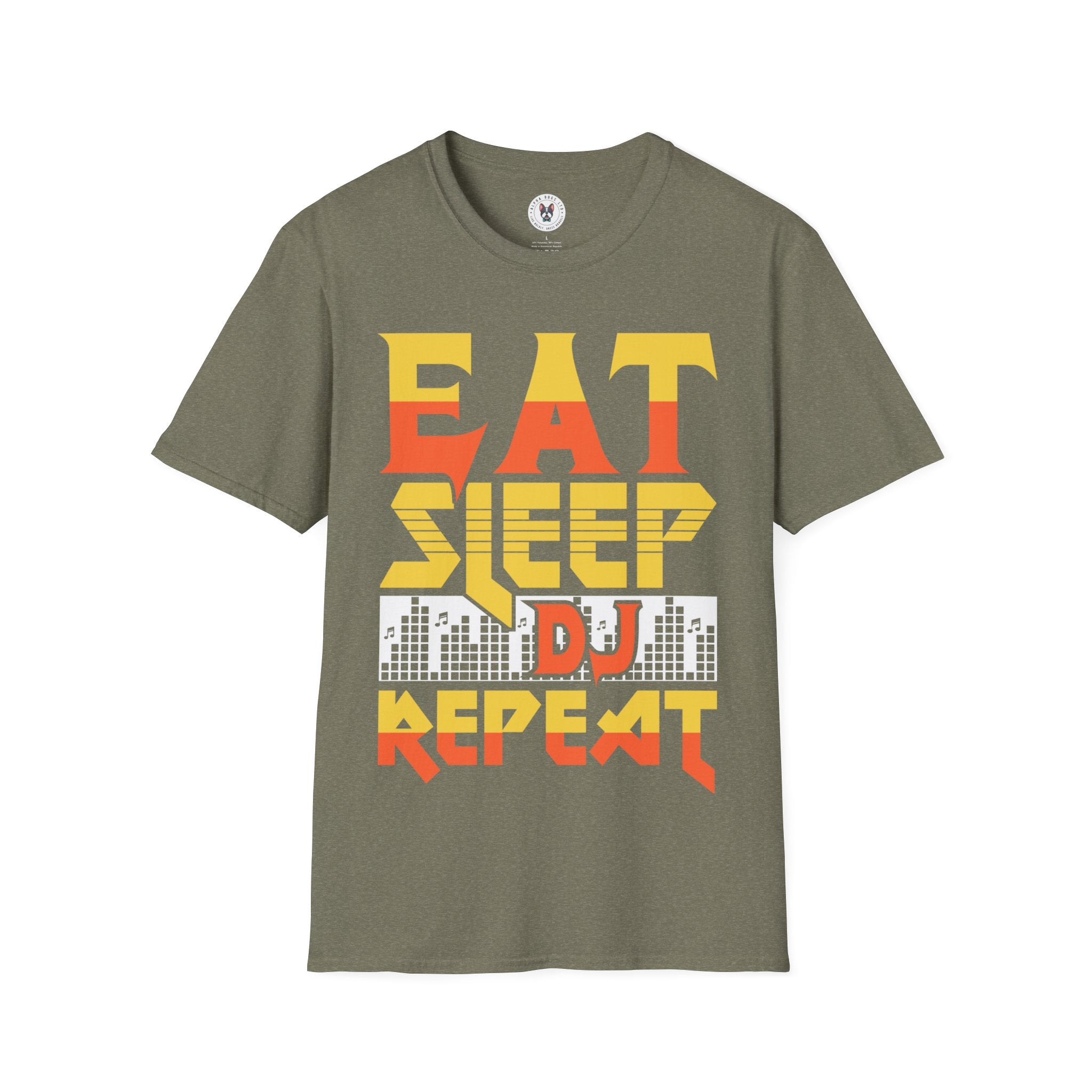 "Eat Sleep DJ Repeat" Unisex Soft style T-Shirt