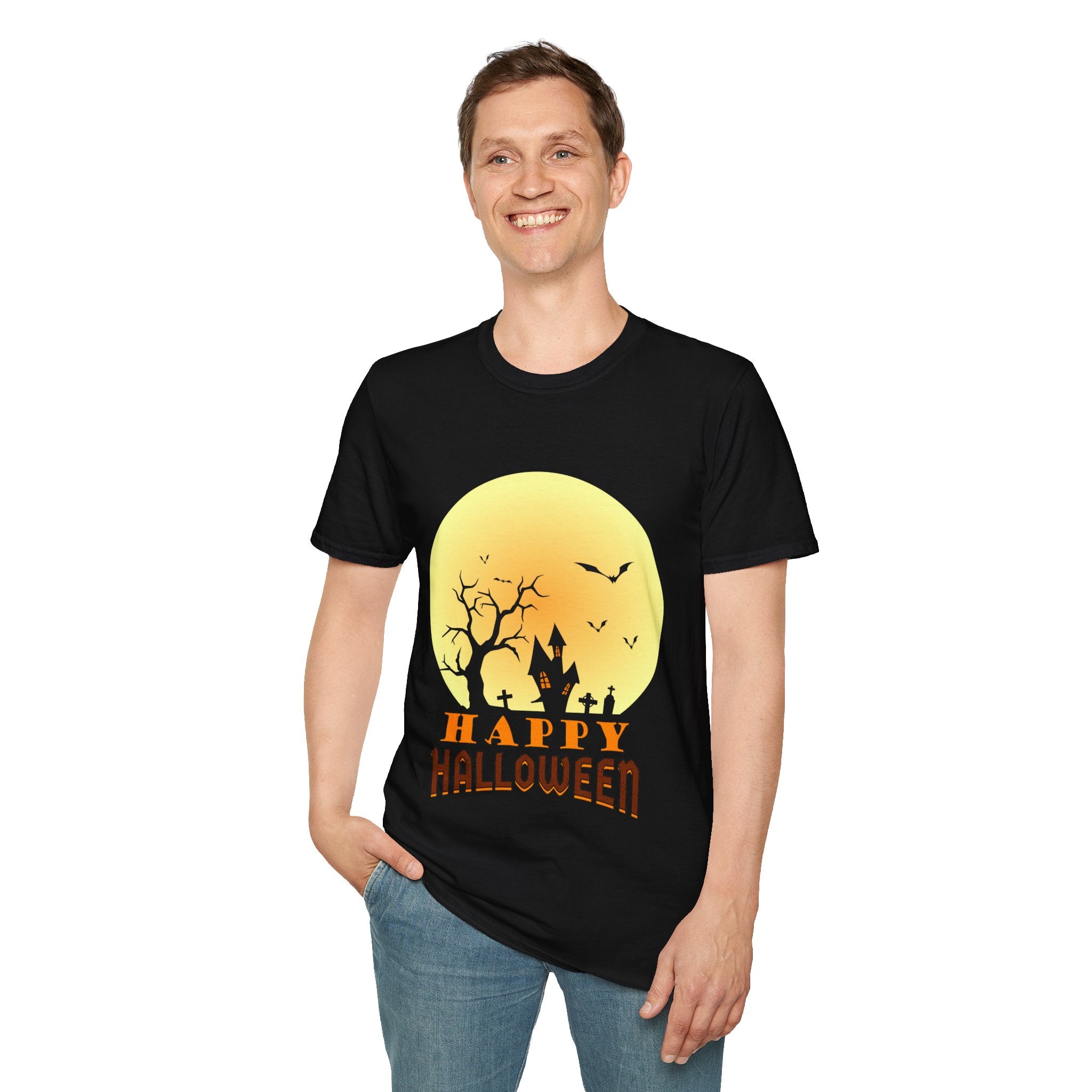 "HAPPY HALLOWEEN" Unisex Soft style T-Shirt