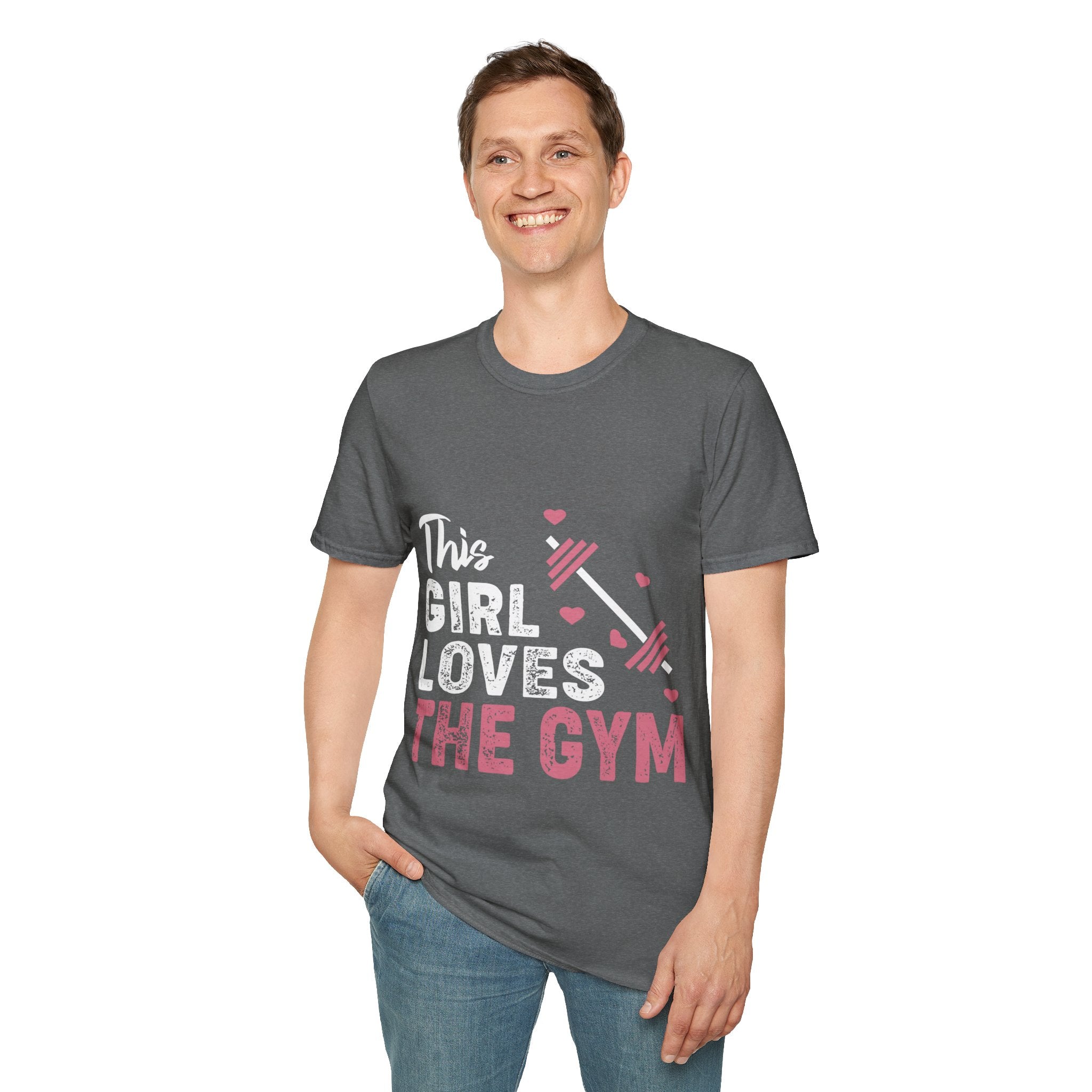 "The Girl Loves The Gym" Unisex Soft style T-Shirt