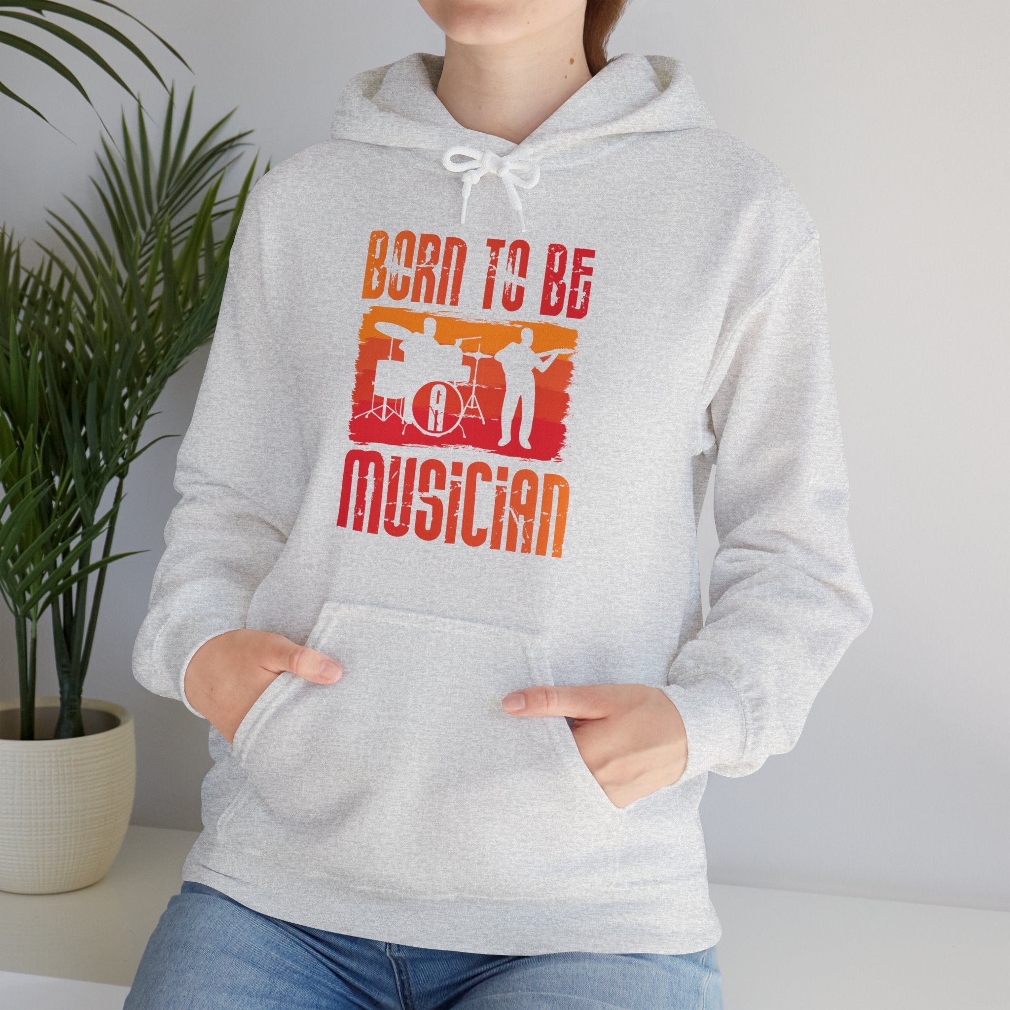 "Born To Be Musician"   Unisex Heavy Blend™ Hooded Sweatshirt