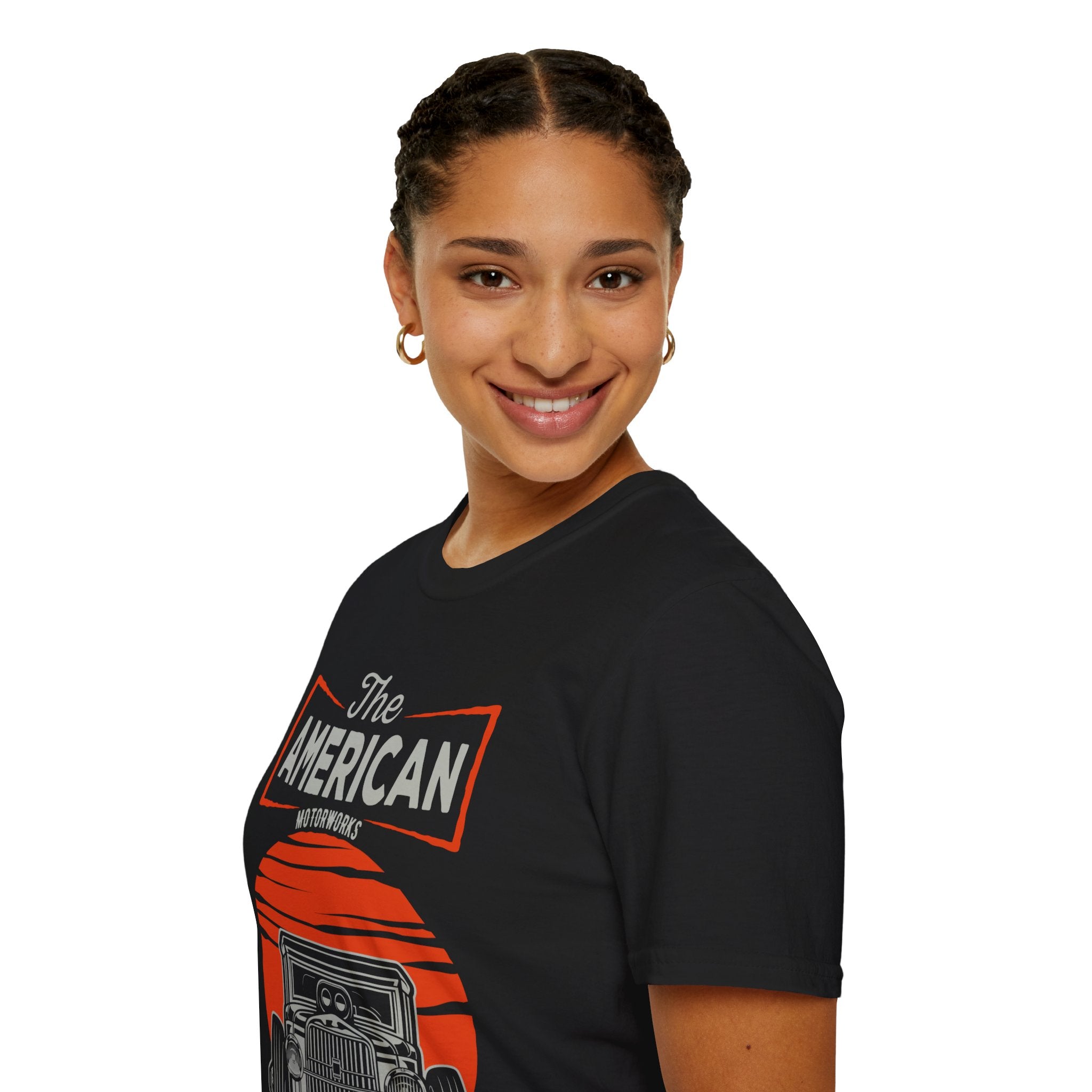 "THE AMERICAN MOTOWORKS MADE IN THE USA SINCE 1964" Unisex Soft style T-Shirt