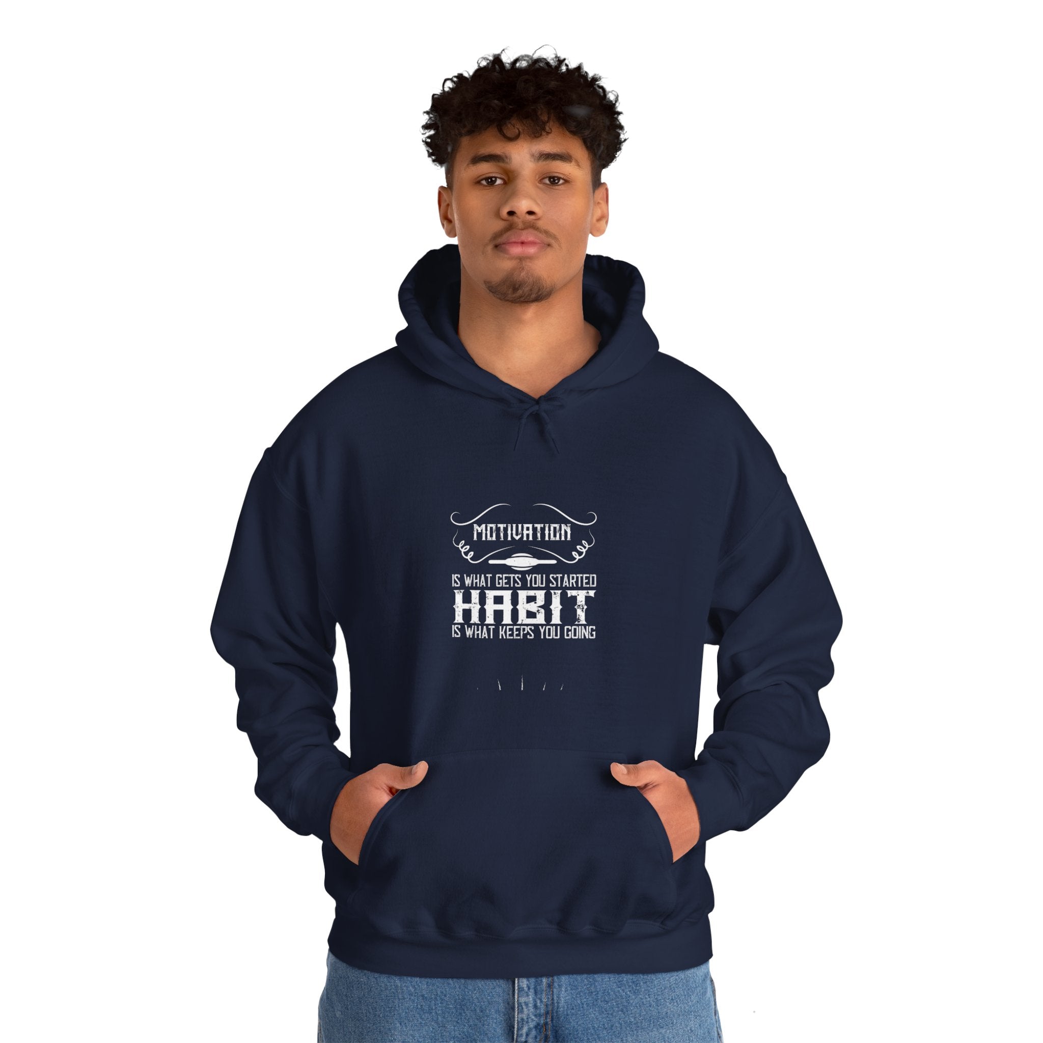 "Habit Is What Keeps You Going" Unisex Heavy Blend™ Hooded Sweatshirt