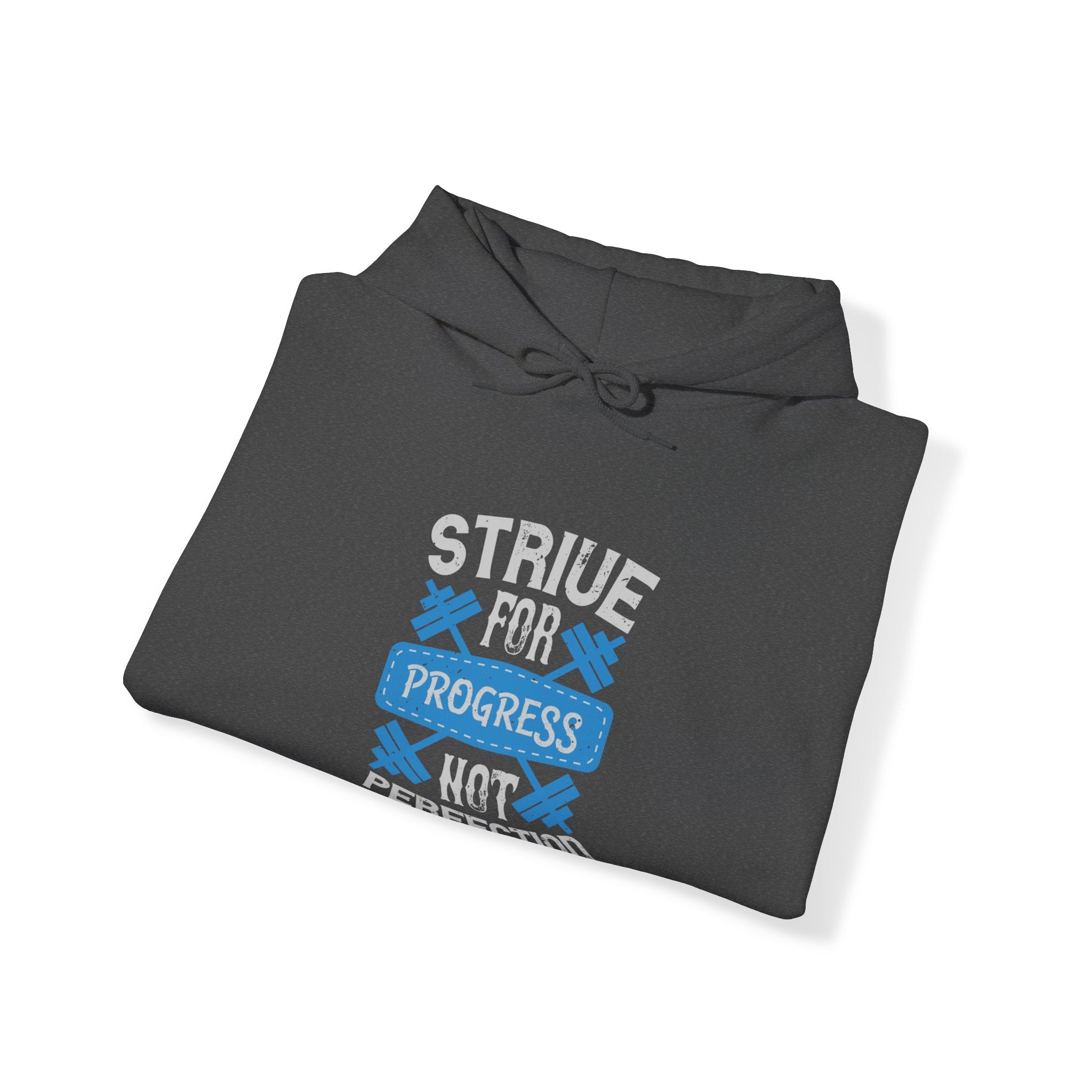 "Strive For Progress Not Perfection" Unisex Heavy Blend™ Hooded Sweatshirt