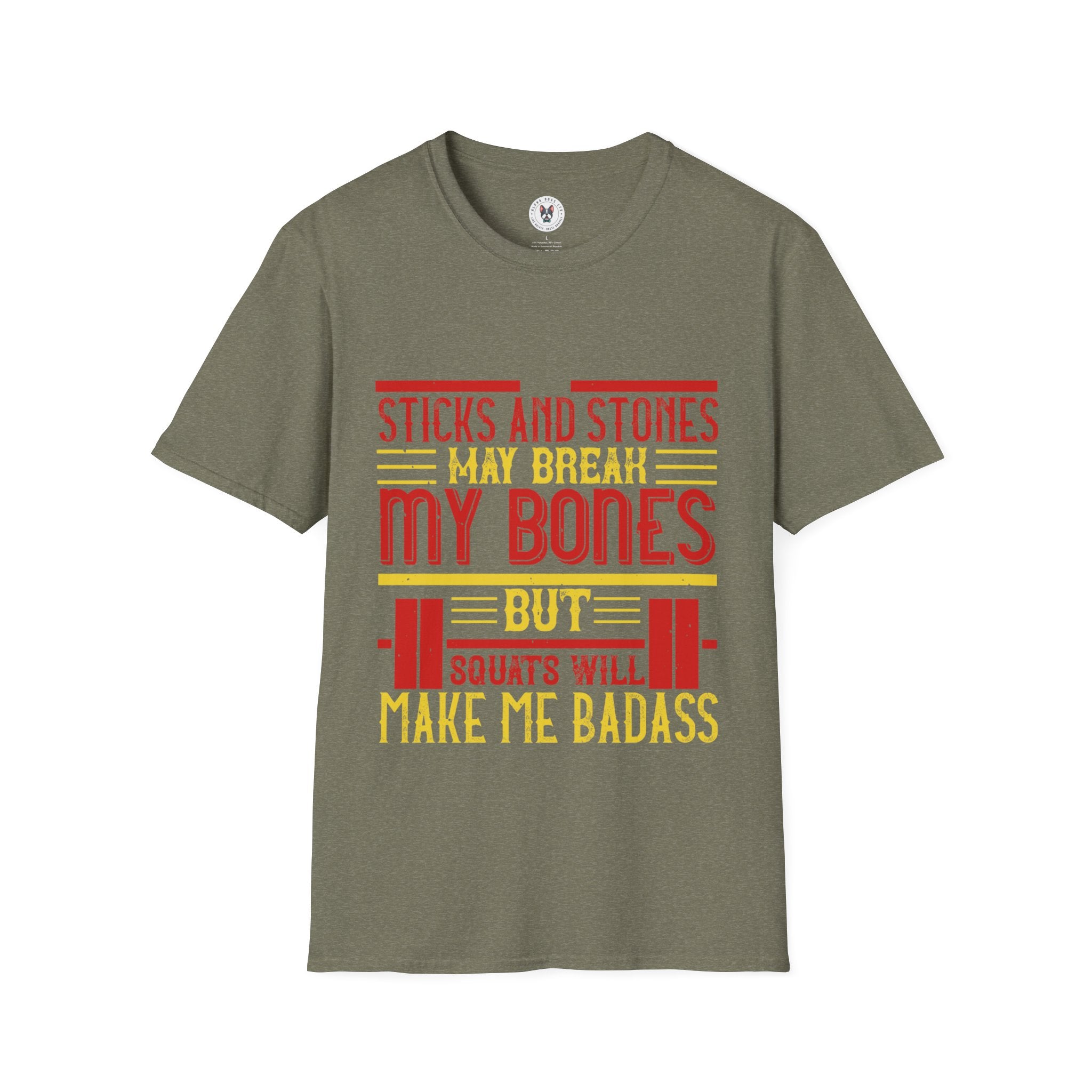 "Squats Will Make Me Badass"  Unisex Soft style T-Shirt