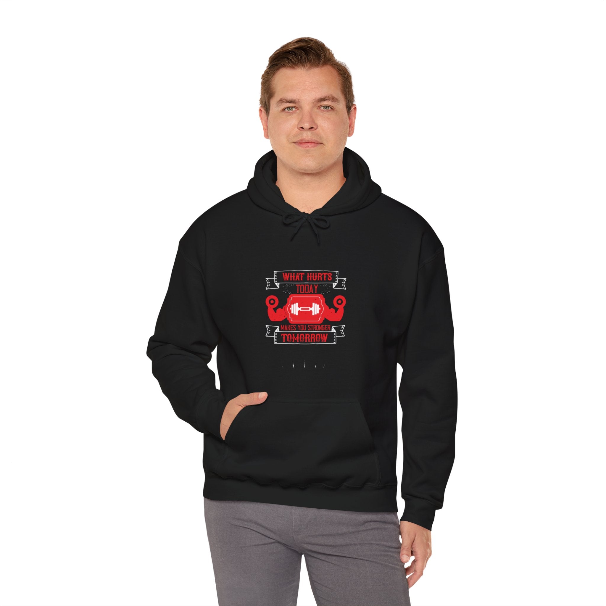 "What hurts today makes you stronger Tomorrow"  Unisex Heavy Blend™ Hooded Sweatshirt