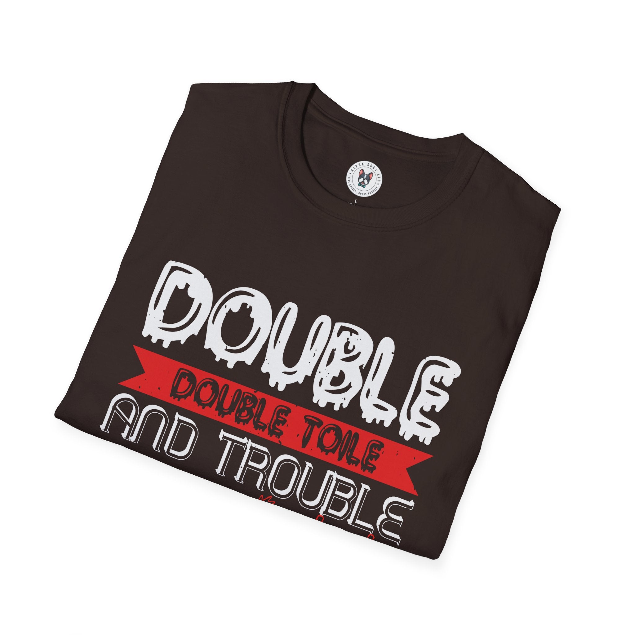 "DOUBLE DOUBLE TOILE AND TROUBLE, FIRE BURN AND CAULDRON BUBBLE" Unisex Soft style T-Shirt