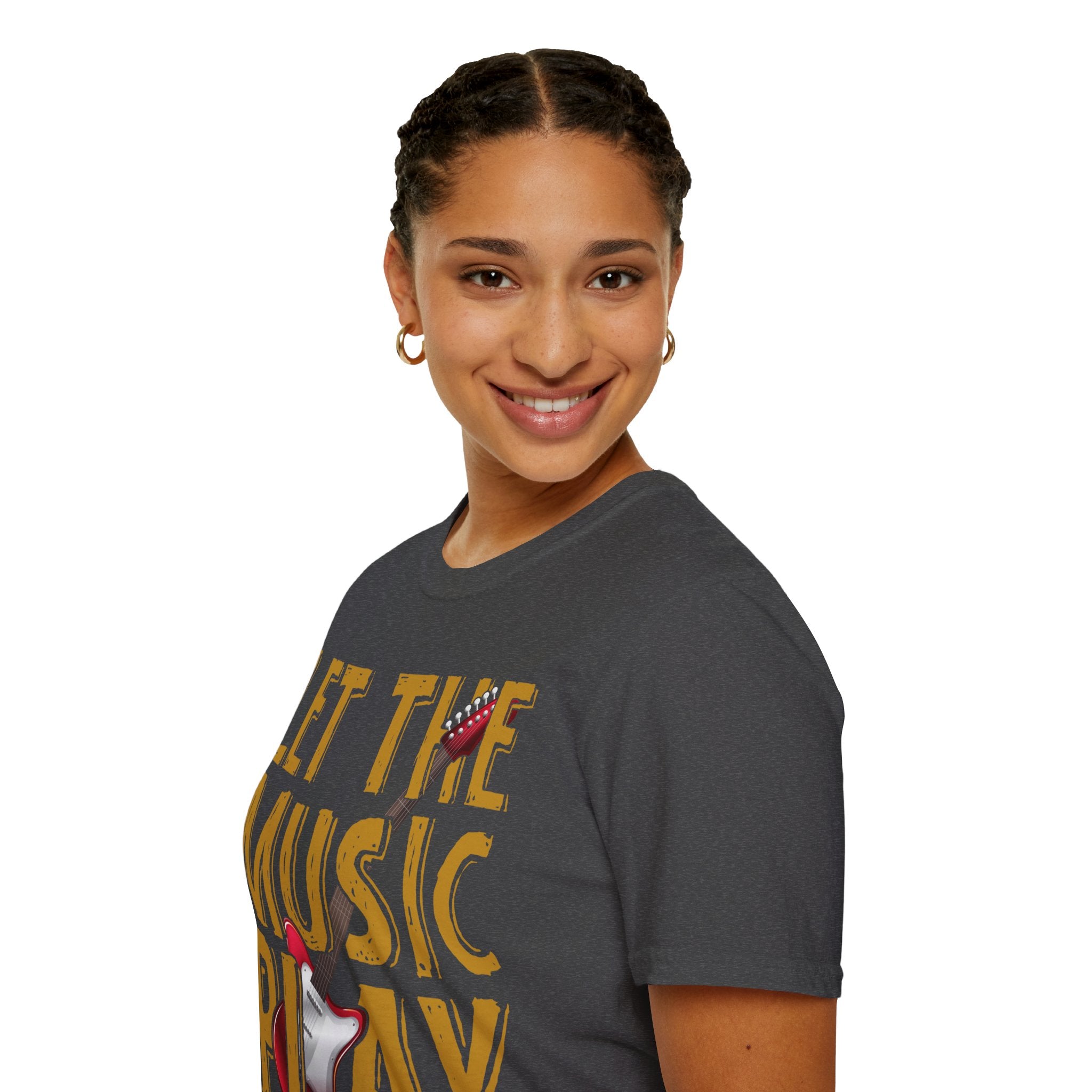 "Let The Music Play" Unisex Soft style T-Shirt